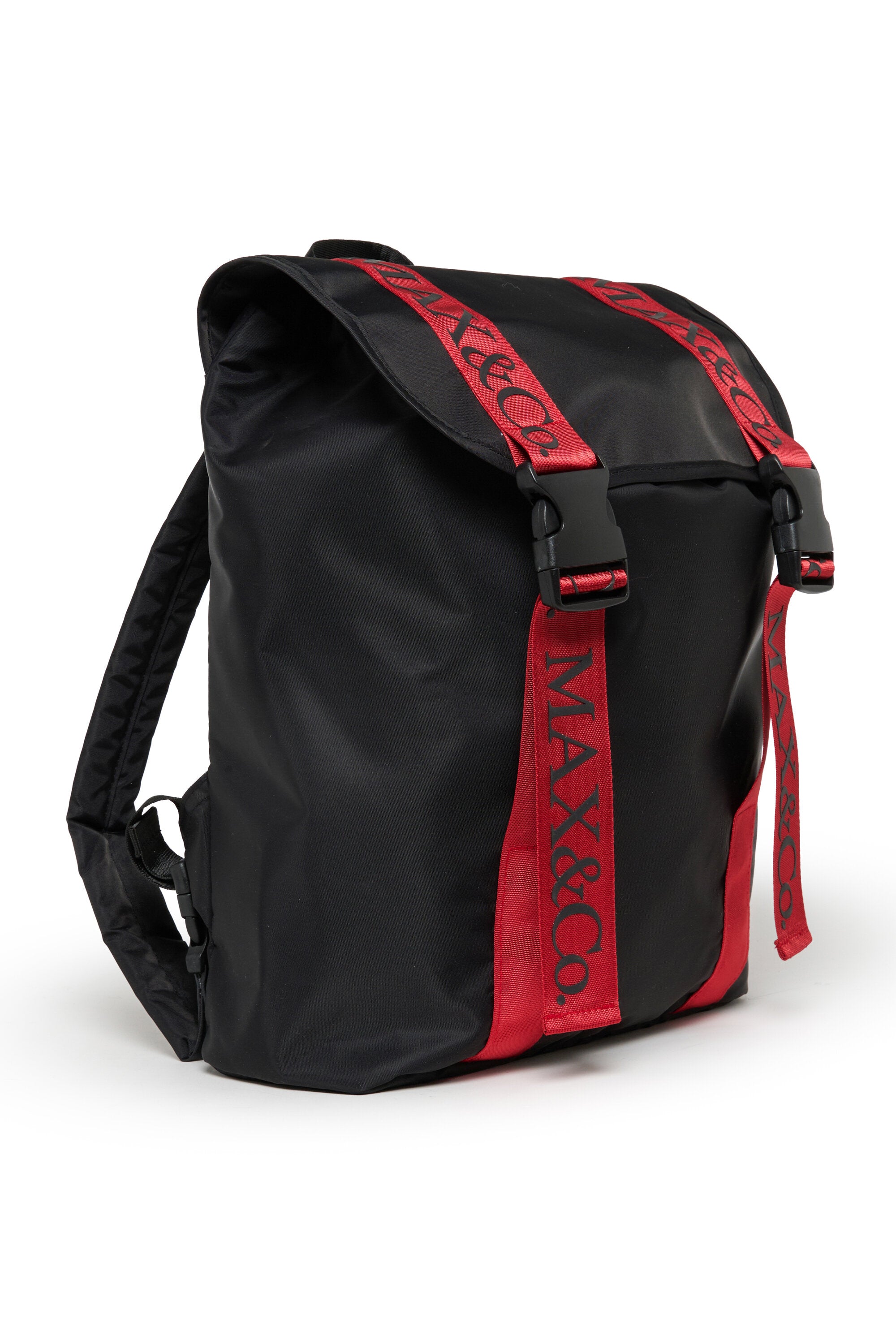 Backpack with oversized front logo