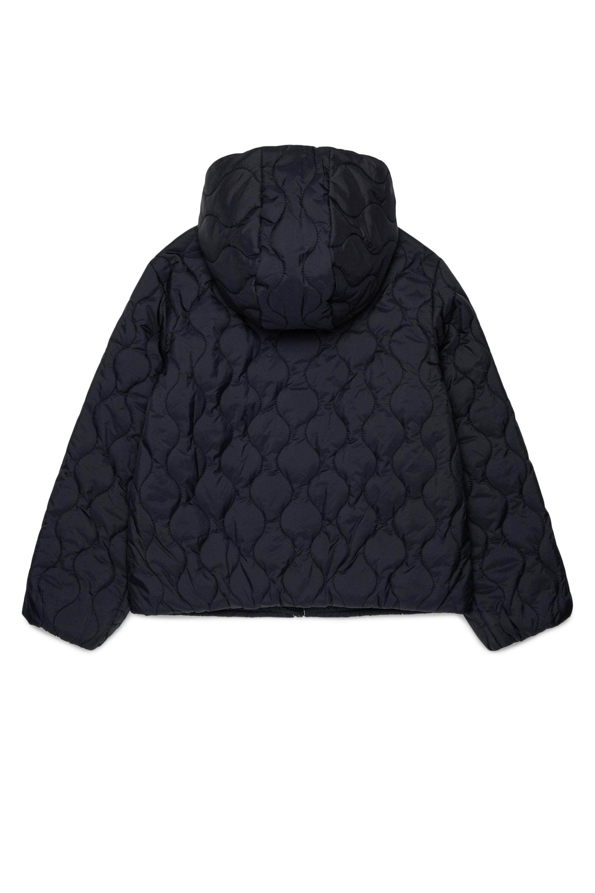 Chaqueta acolchada con logo estampado