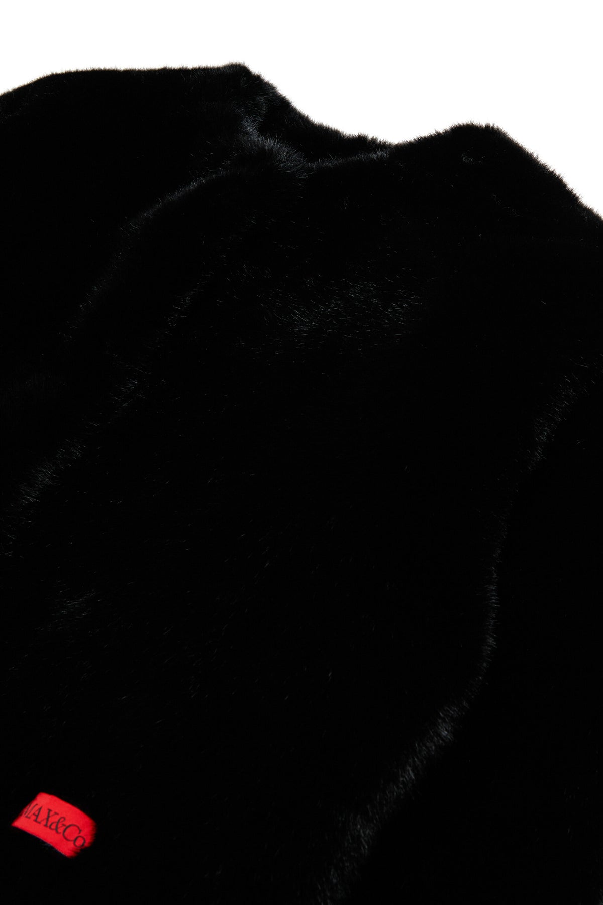 Chaqueta de piel sintética con logo