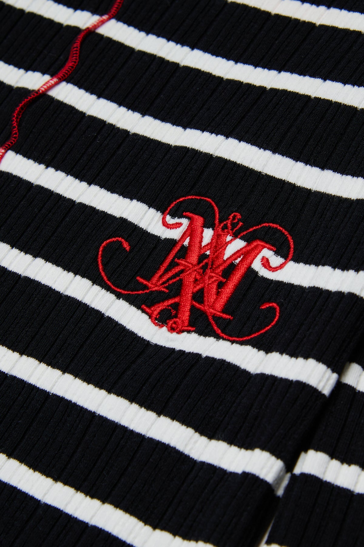 Striped dress with logo