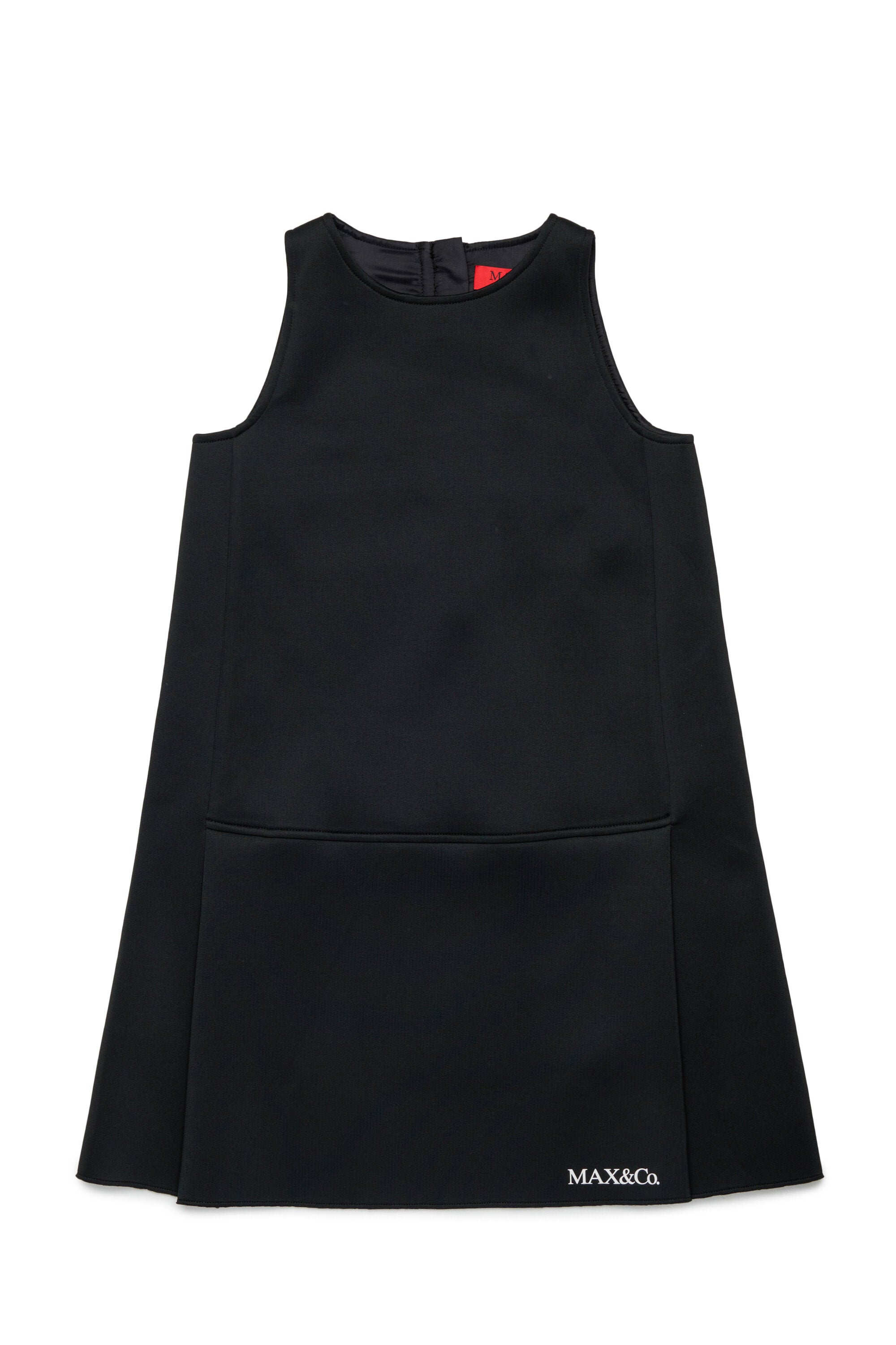 Sleeveless dress with logo