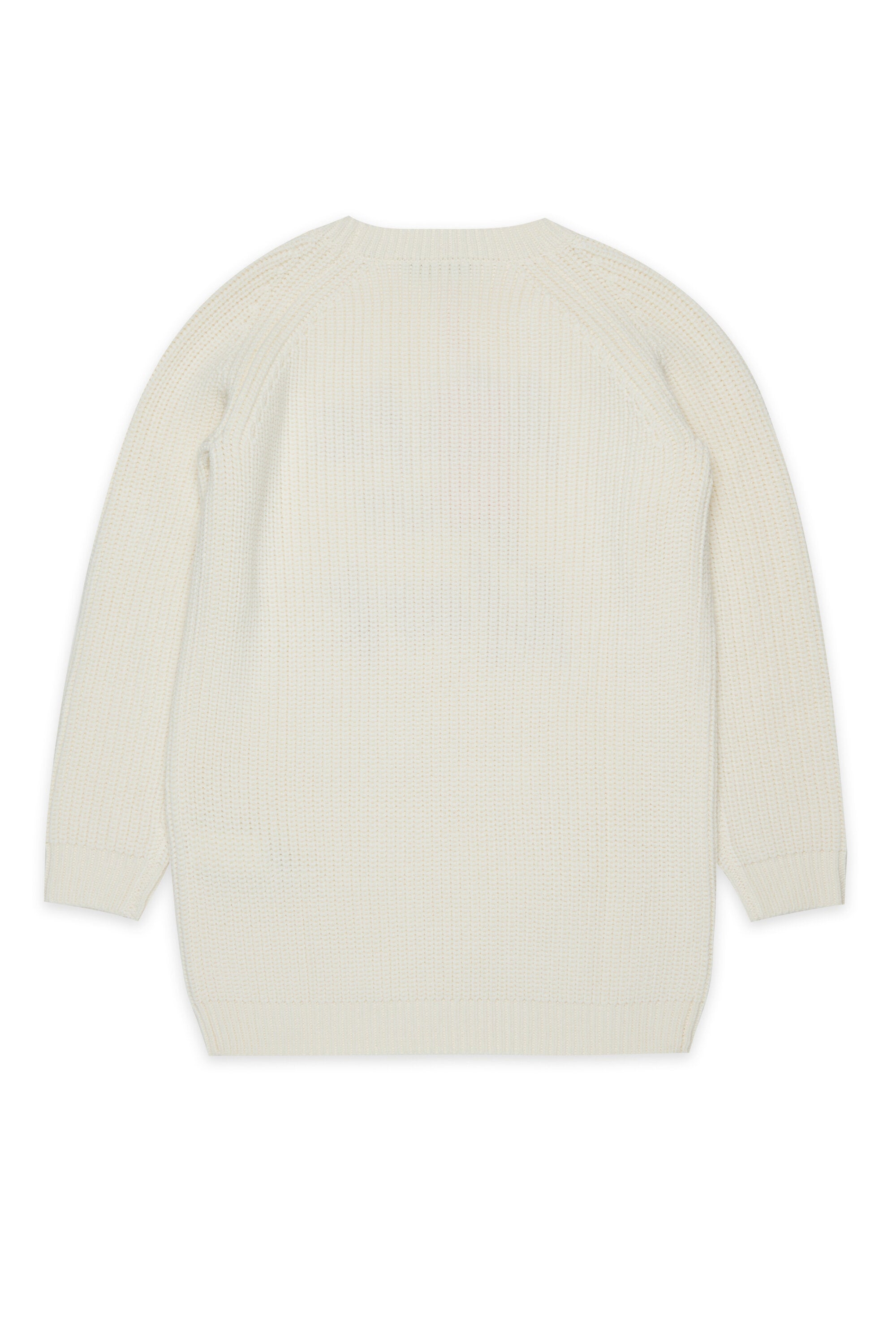 Knit dress with front lettering