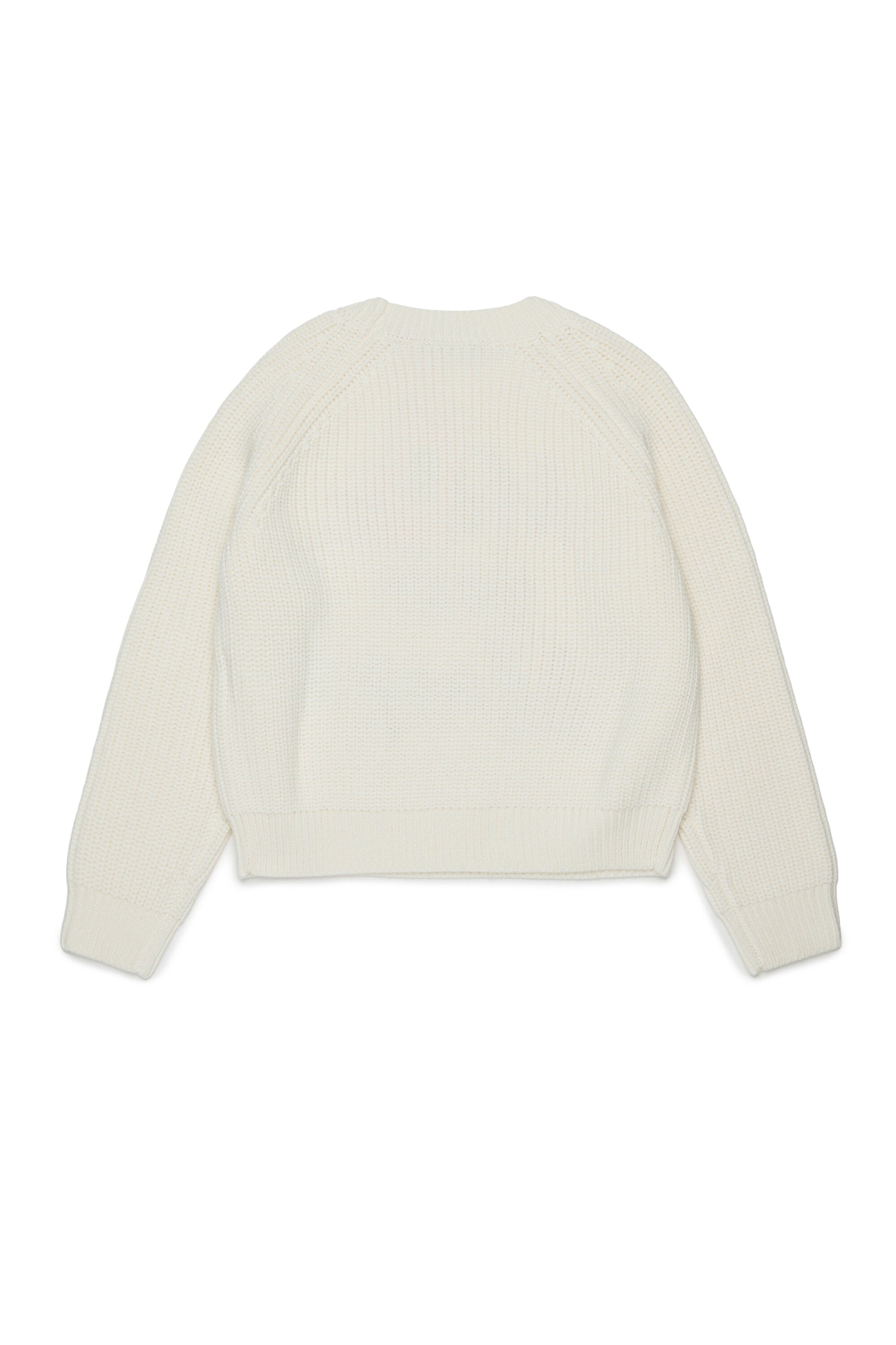 Crew-neck pullover with front lettering