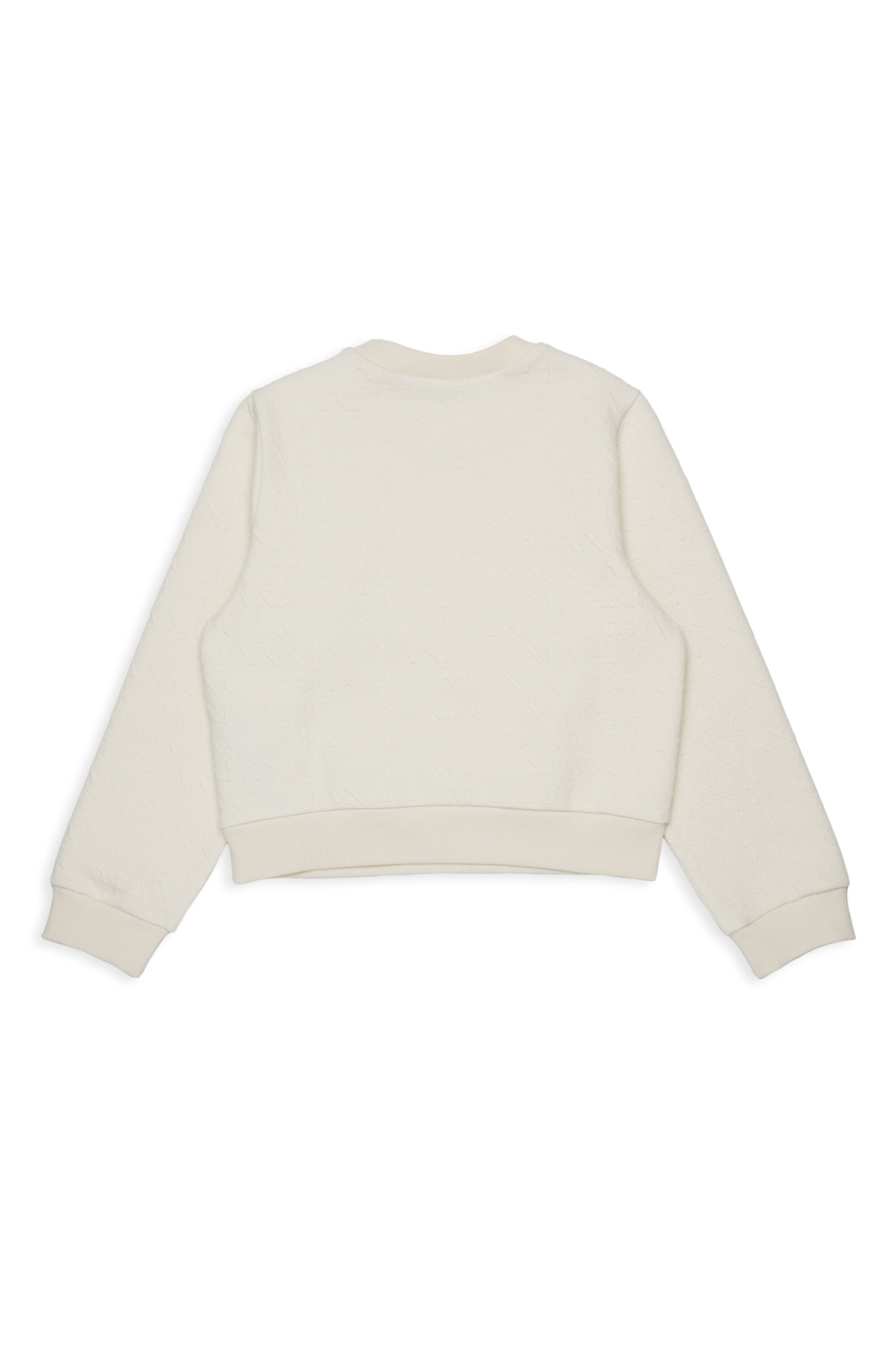 Sudadera de cuello redondo con tejido jacquard