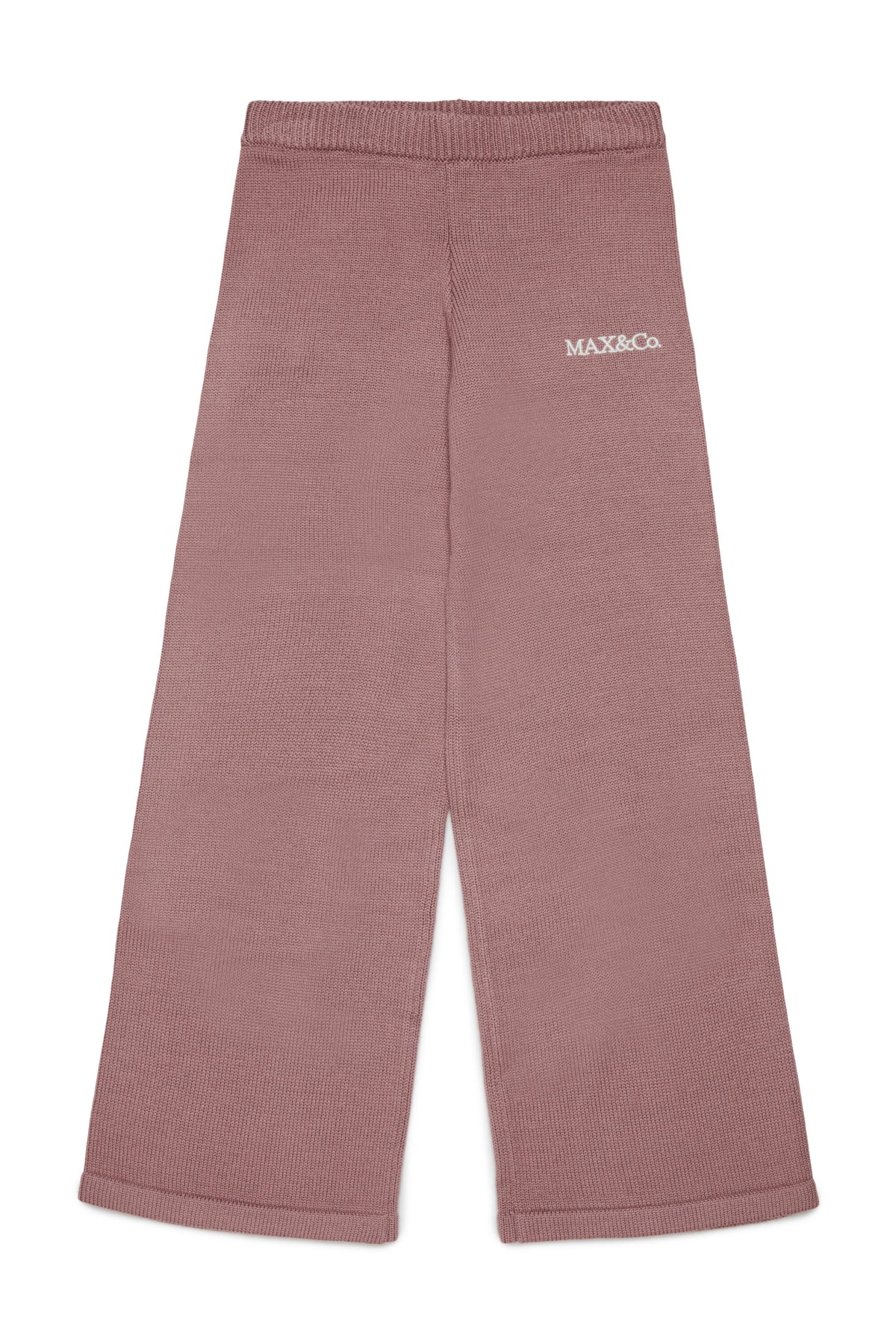Knit pants with logo