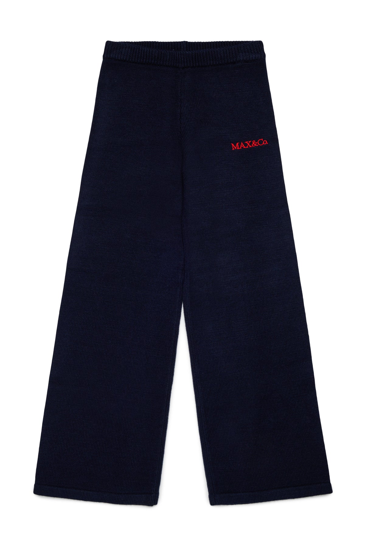 Knit pants with logo