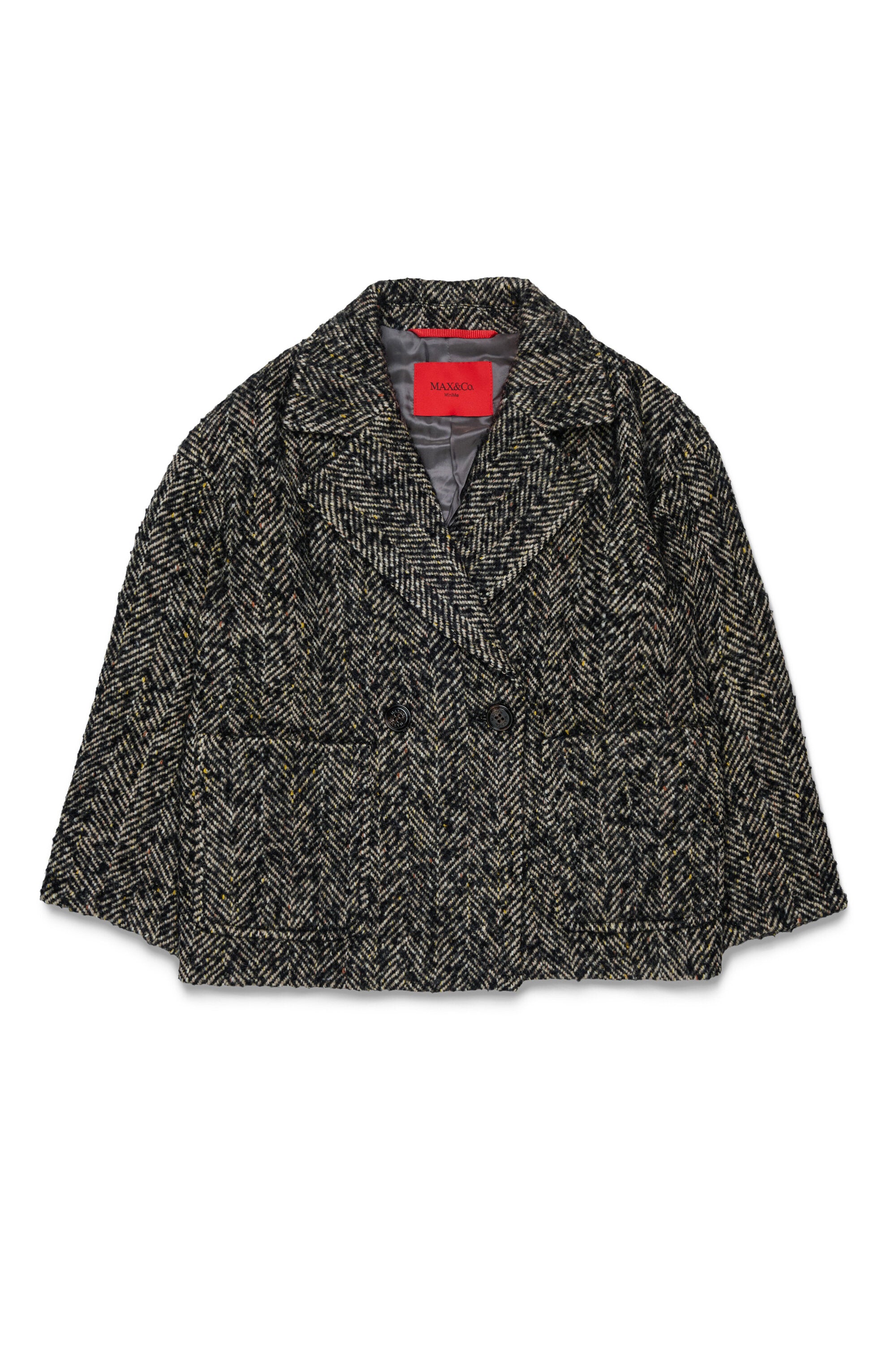 Herringbone pattern coat