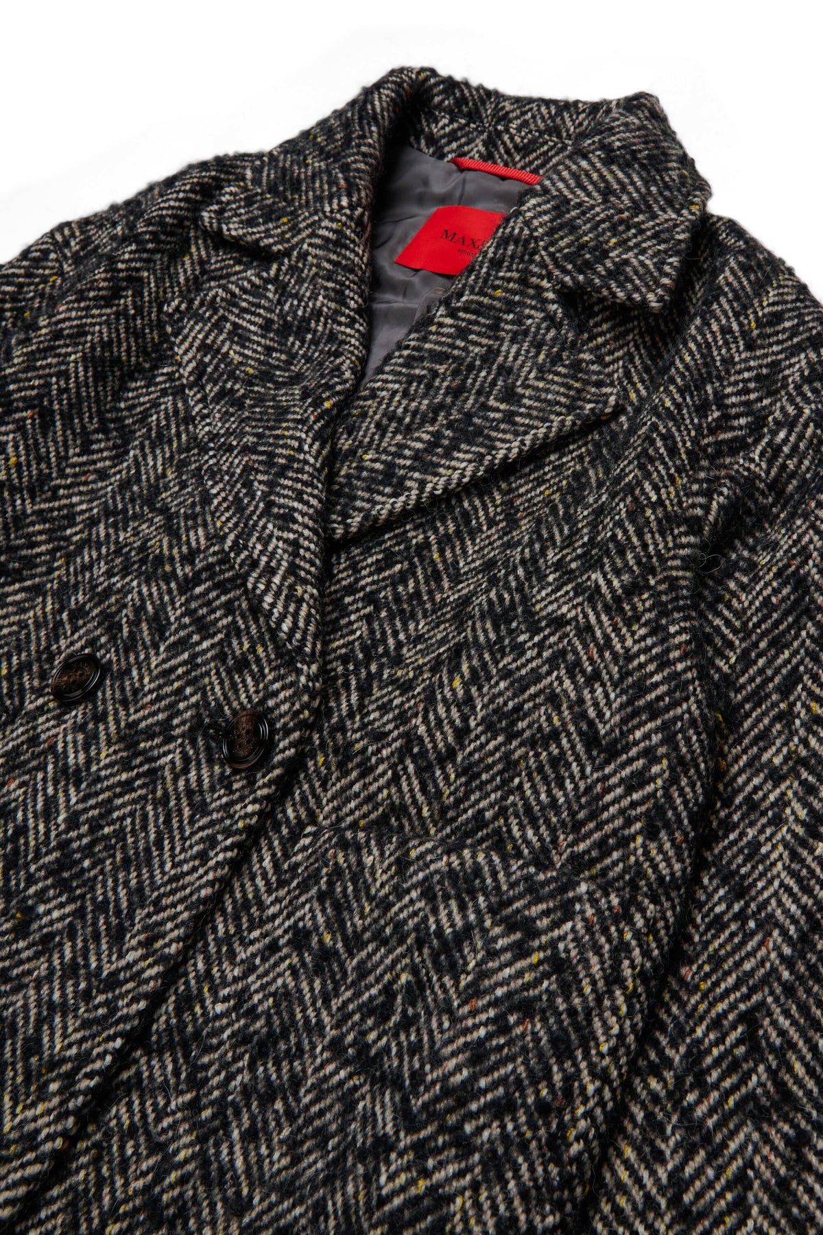 Herringbone pattern coat