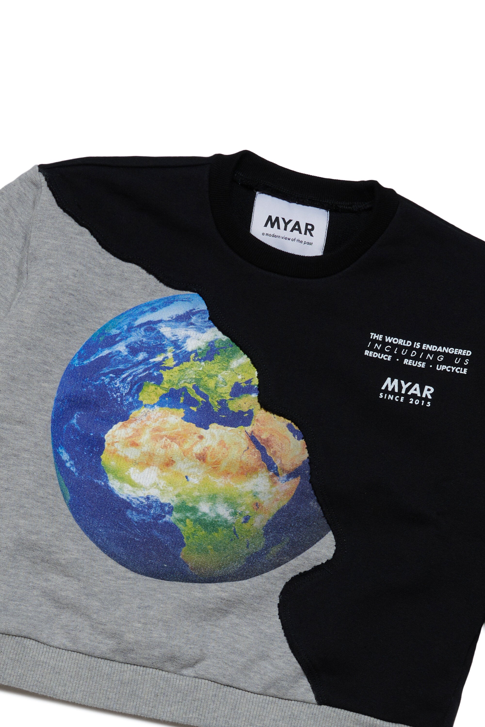 Crewneck sweatshirt with World Endangered print