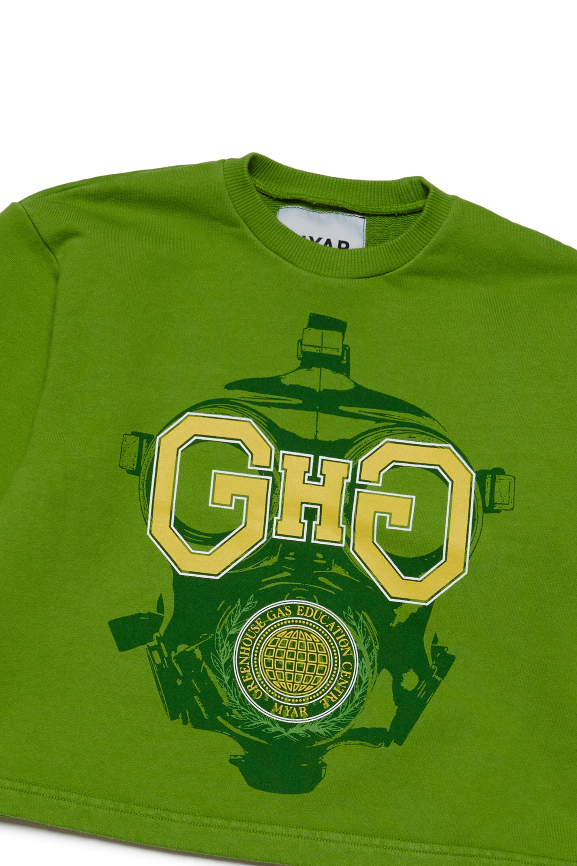 Crewneck sweatshirt with GHG Mask print