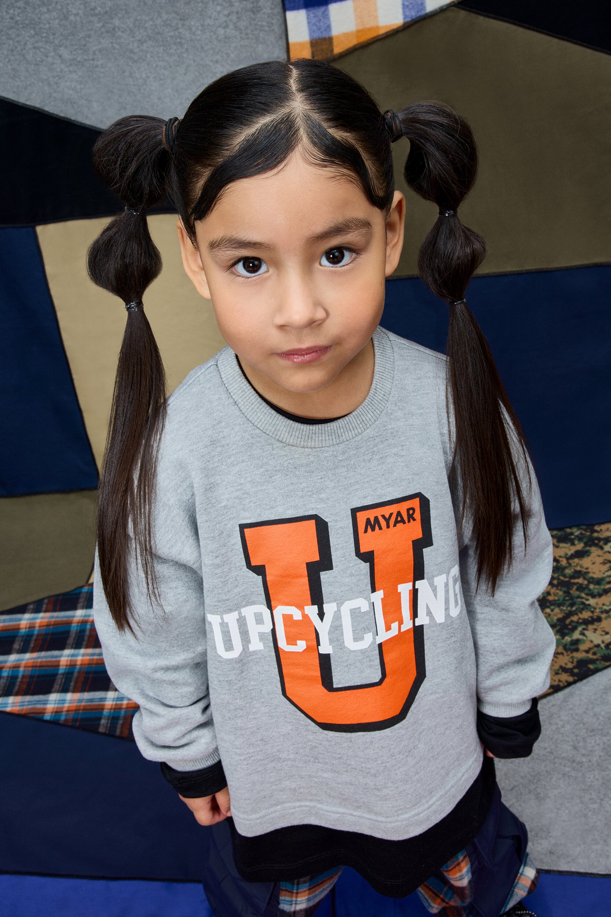 Crewneck sweatshirt with varsity print