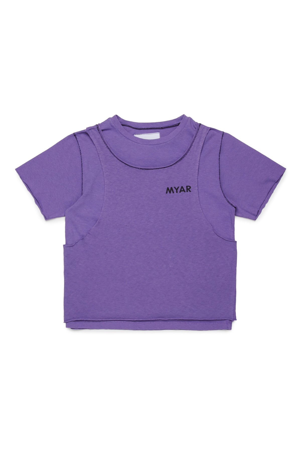 Camiseta de cuello redondo con logo