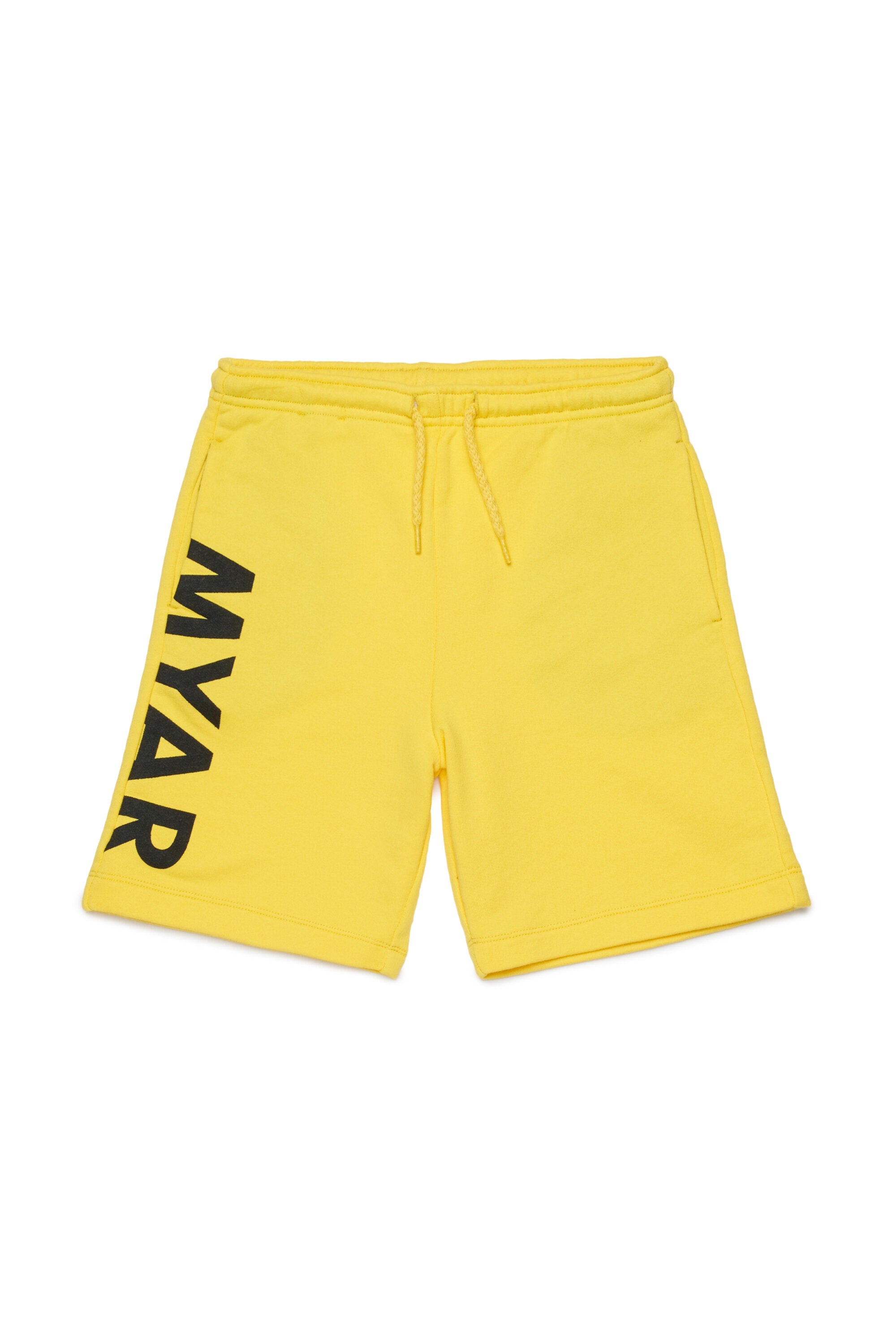 Fleece shorts with logo