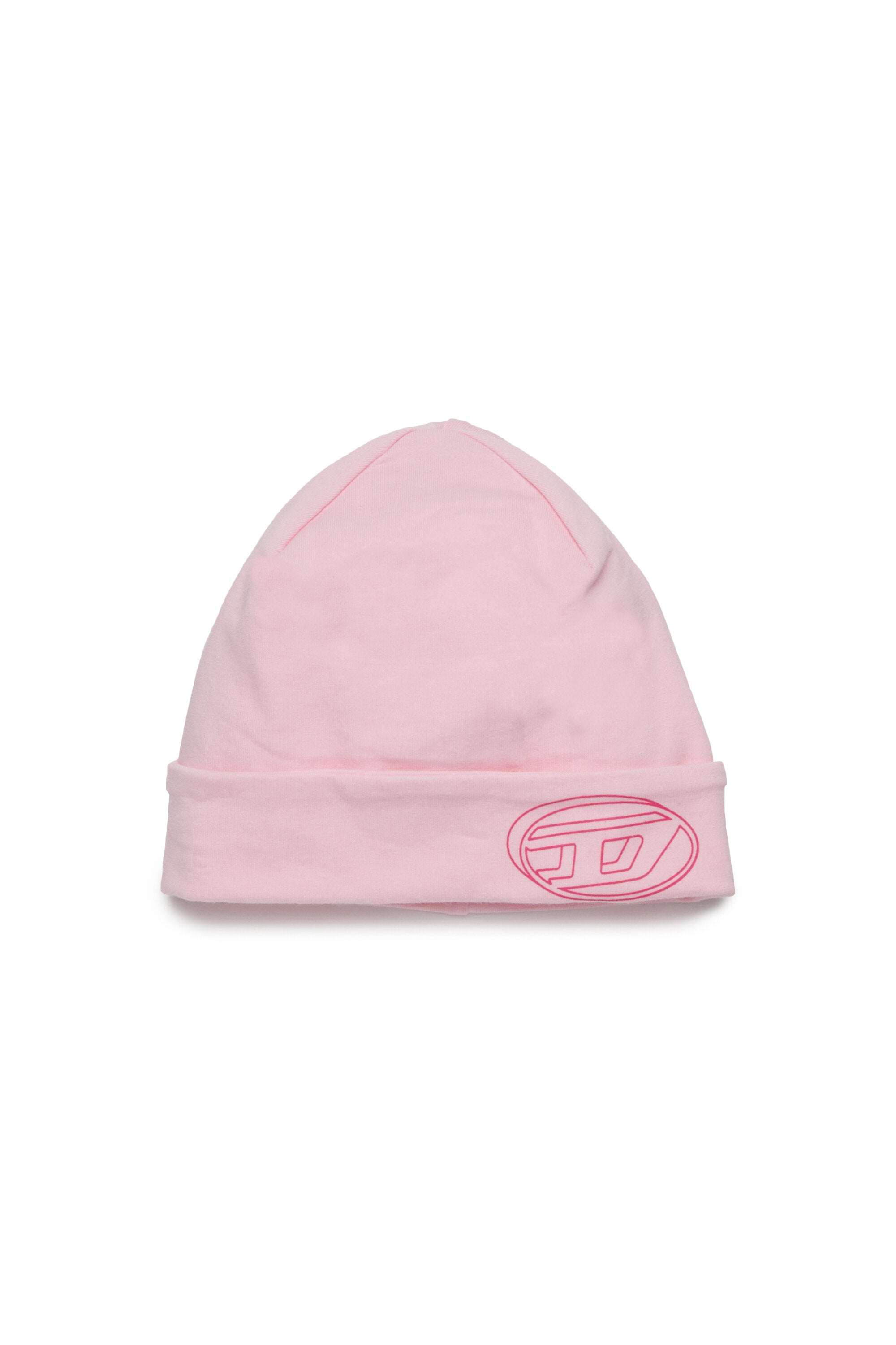 Gorro de jersey elástico con logotipo Oval D