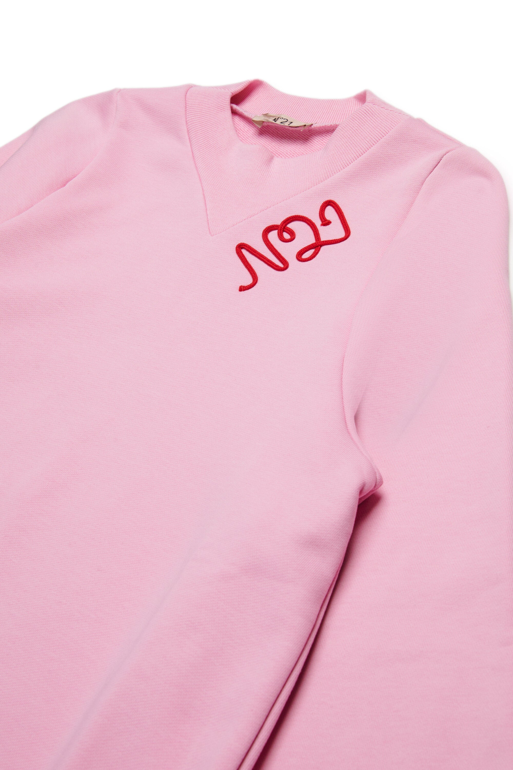 Vestido maxi sudadera con logo cursiva