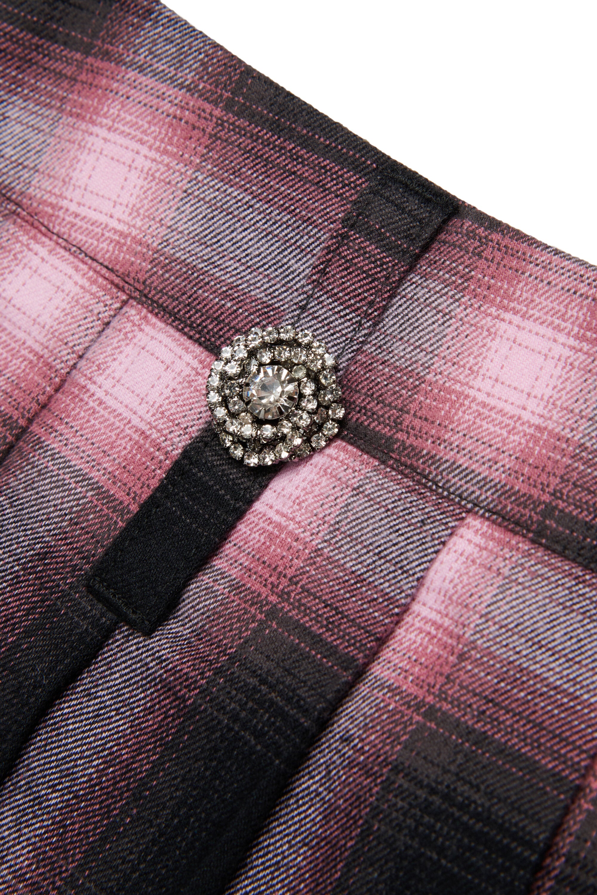 Preppy minifalda de franela a cuadros