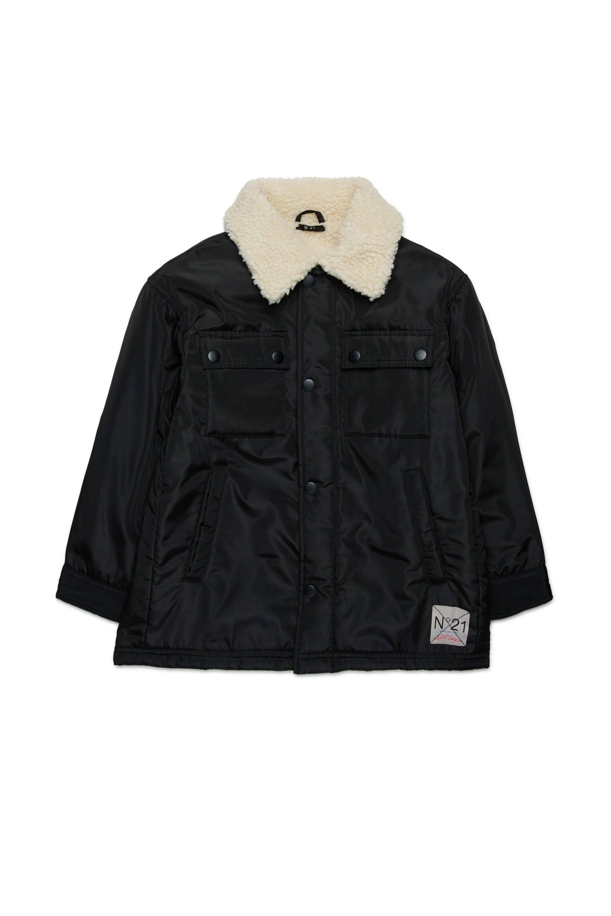 Chaqueta larga con interior de peluche