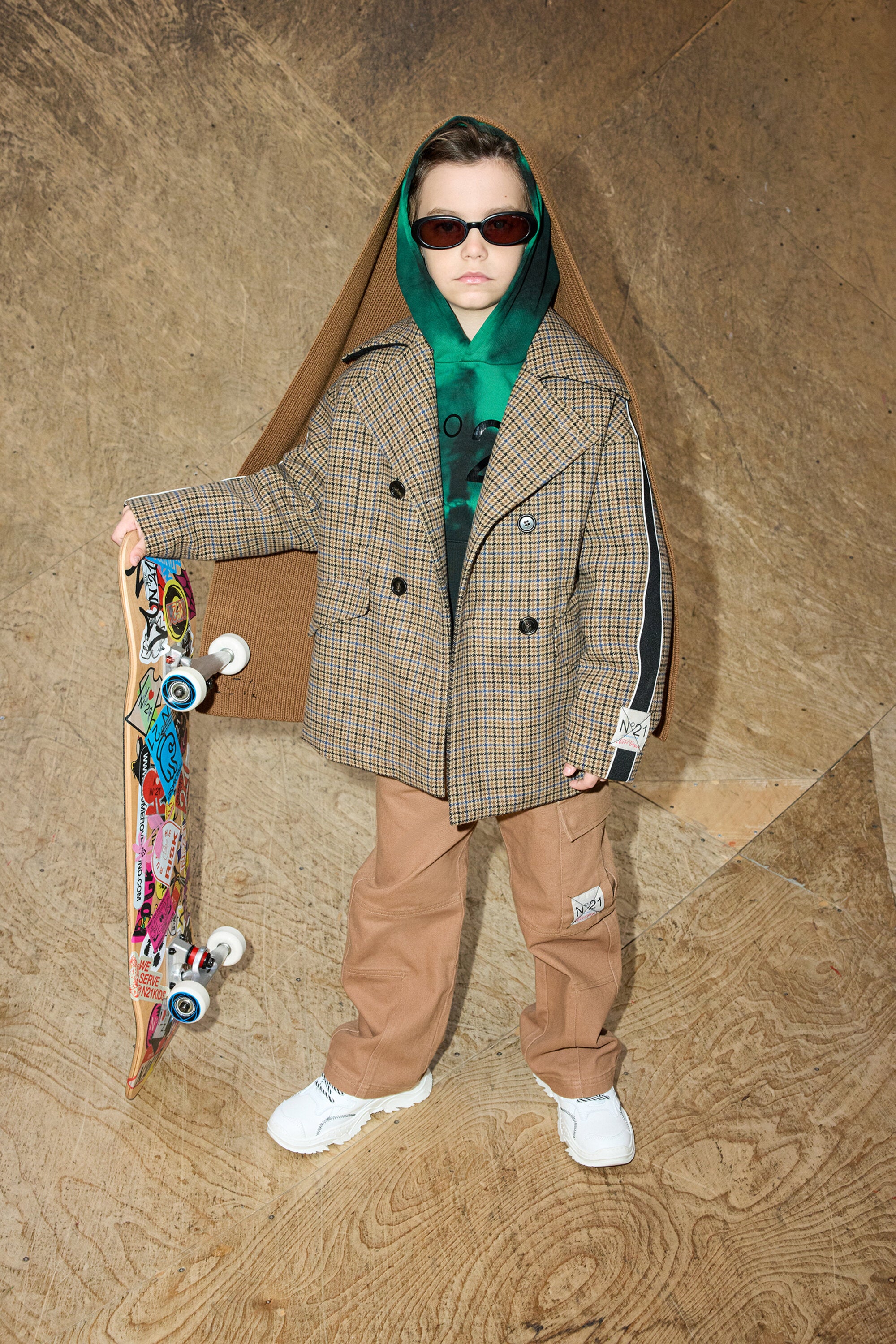 Abrigo caban Harris Tweed