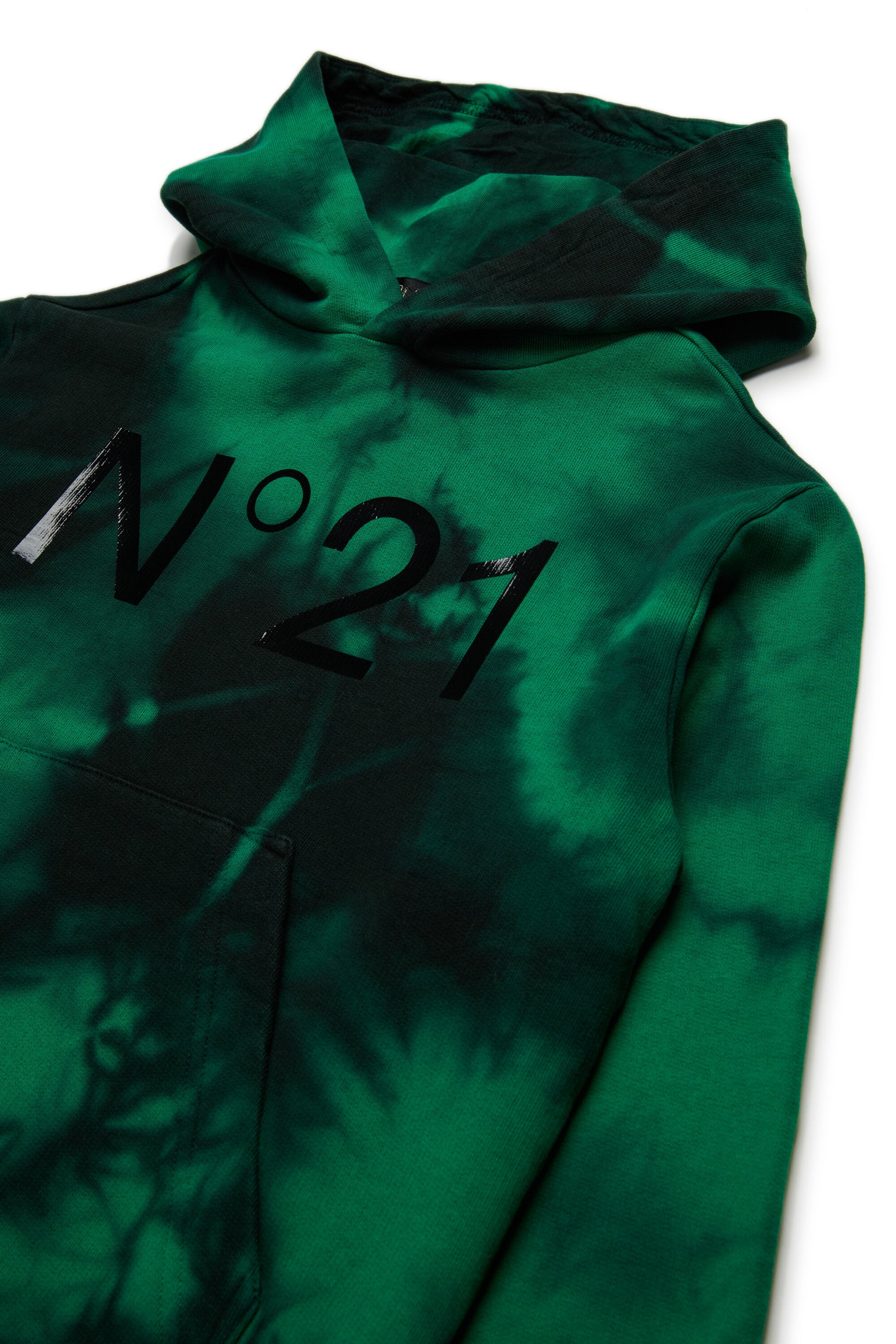 Sudadera tie-dye de algodón con capucha