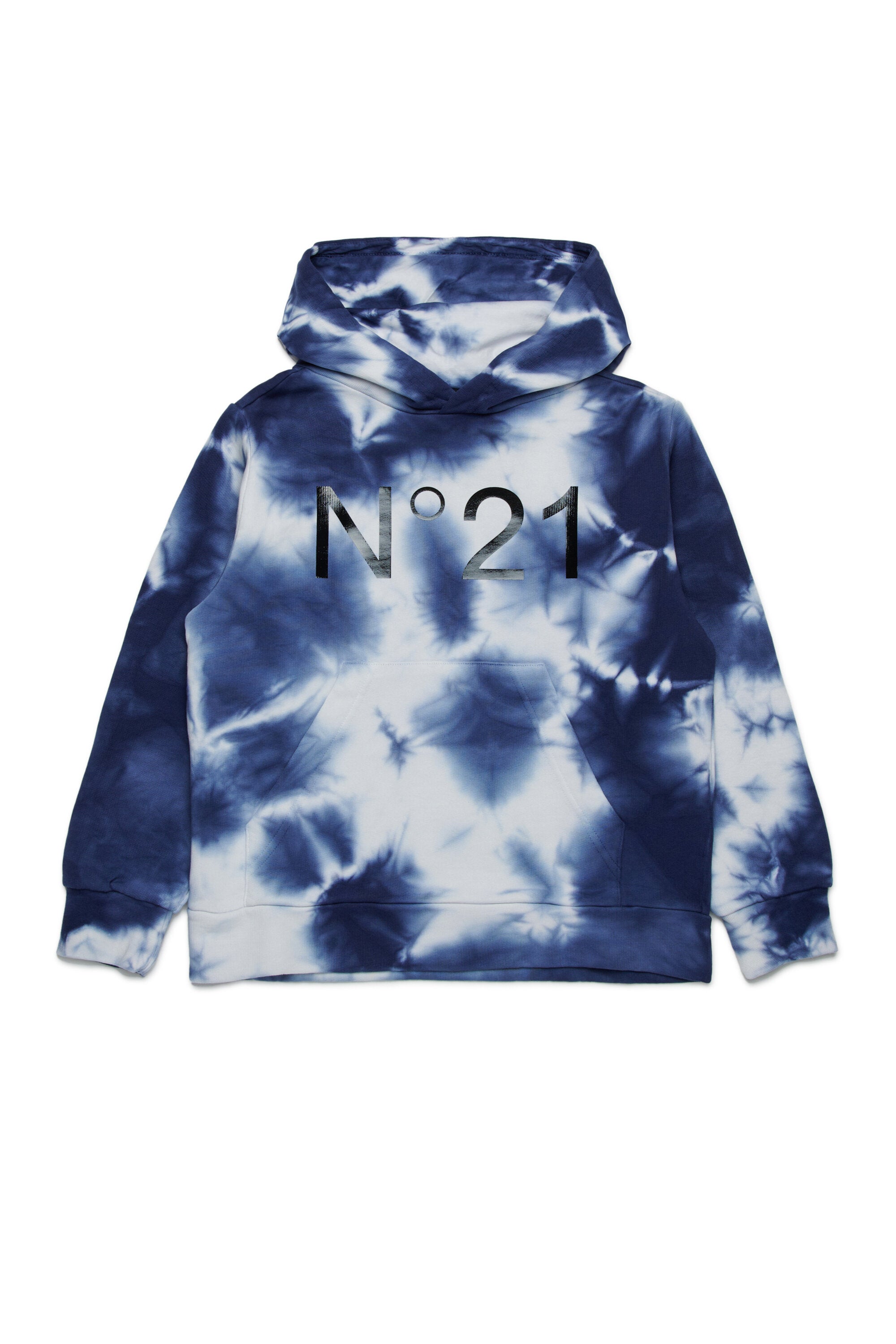 Sudadera tie-dye de algodón con capucha