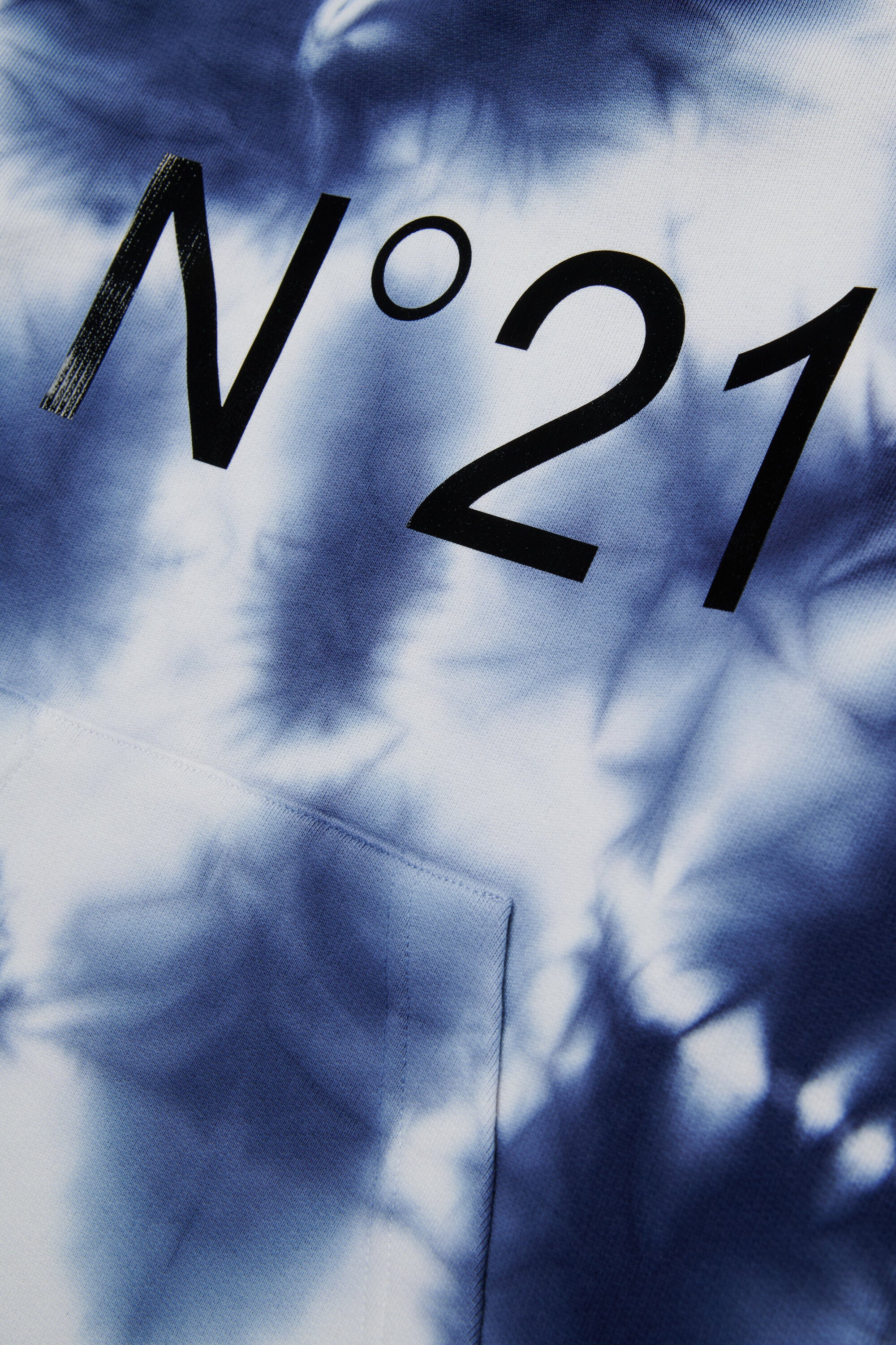 Sudadera tie-dye de algodón con capucha