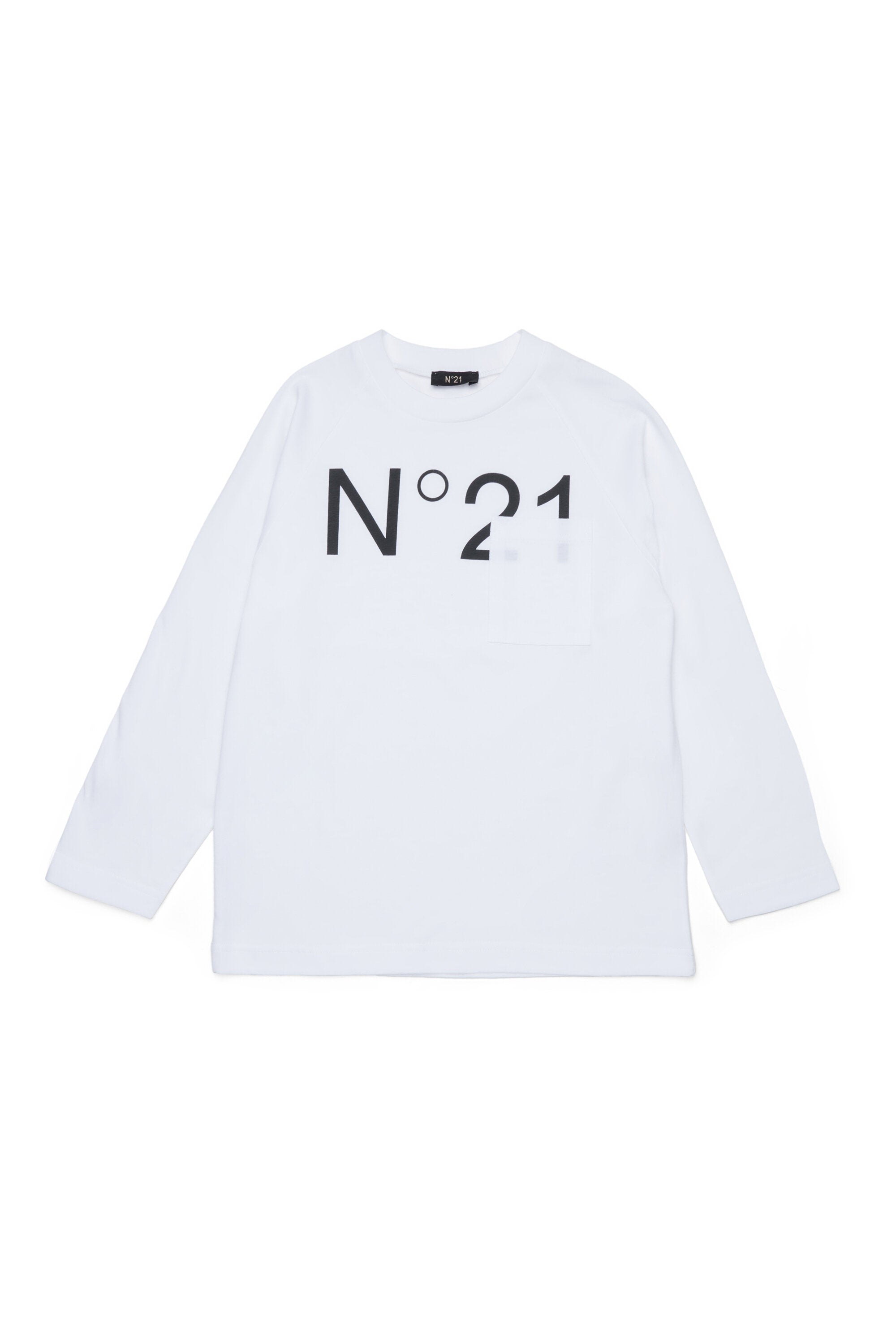 Camiseta de manga larga de jersey con logotipo