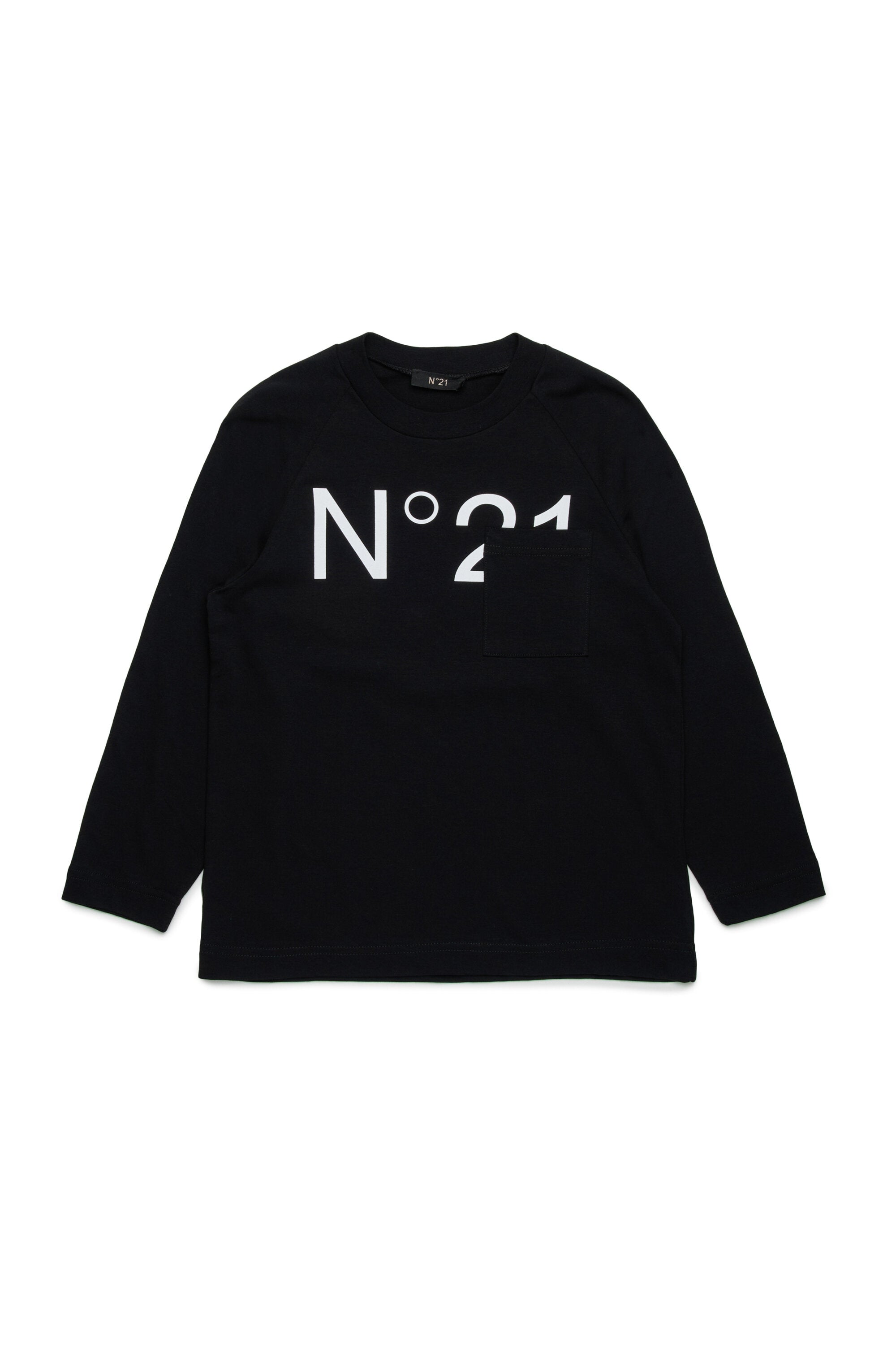 Camiseta de manga larga de jersey con logotipo