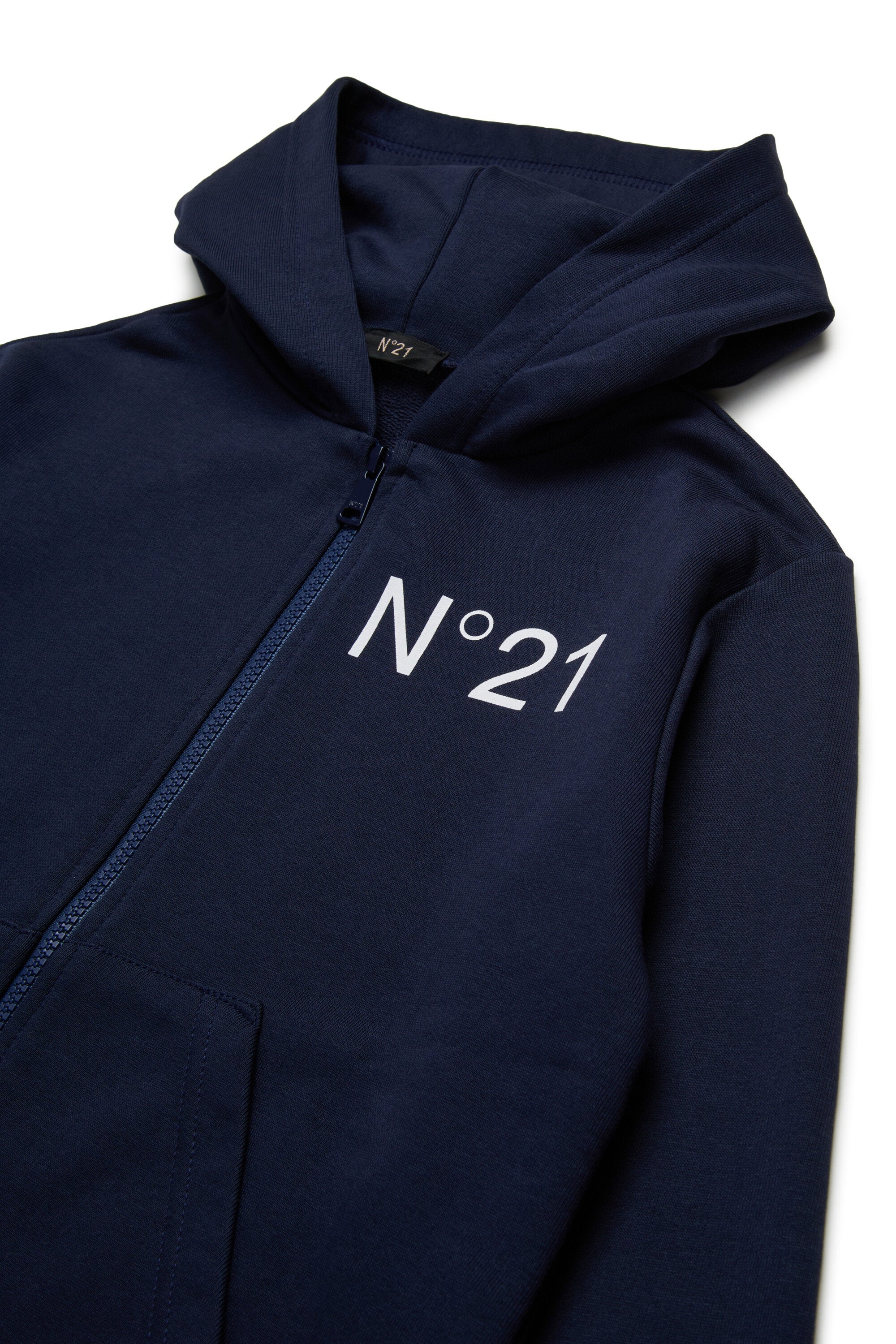 Oversize hooded sweatshirt with logo