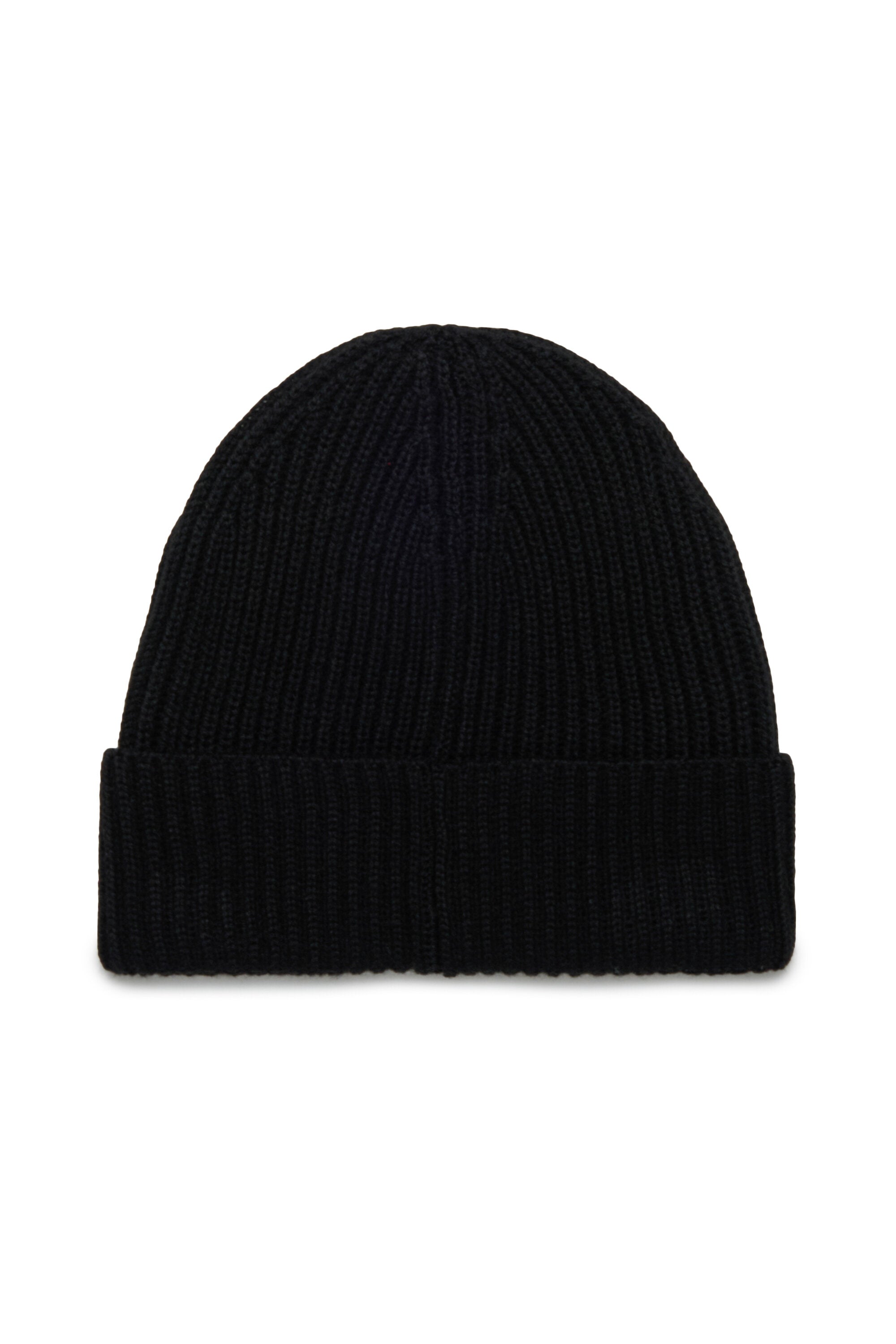 Wool blend beanie with logo