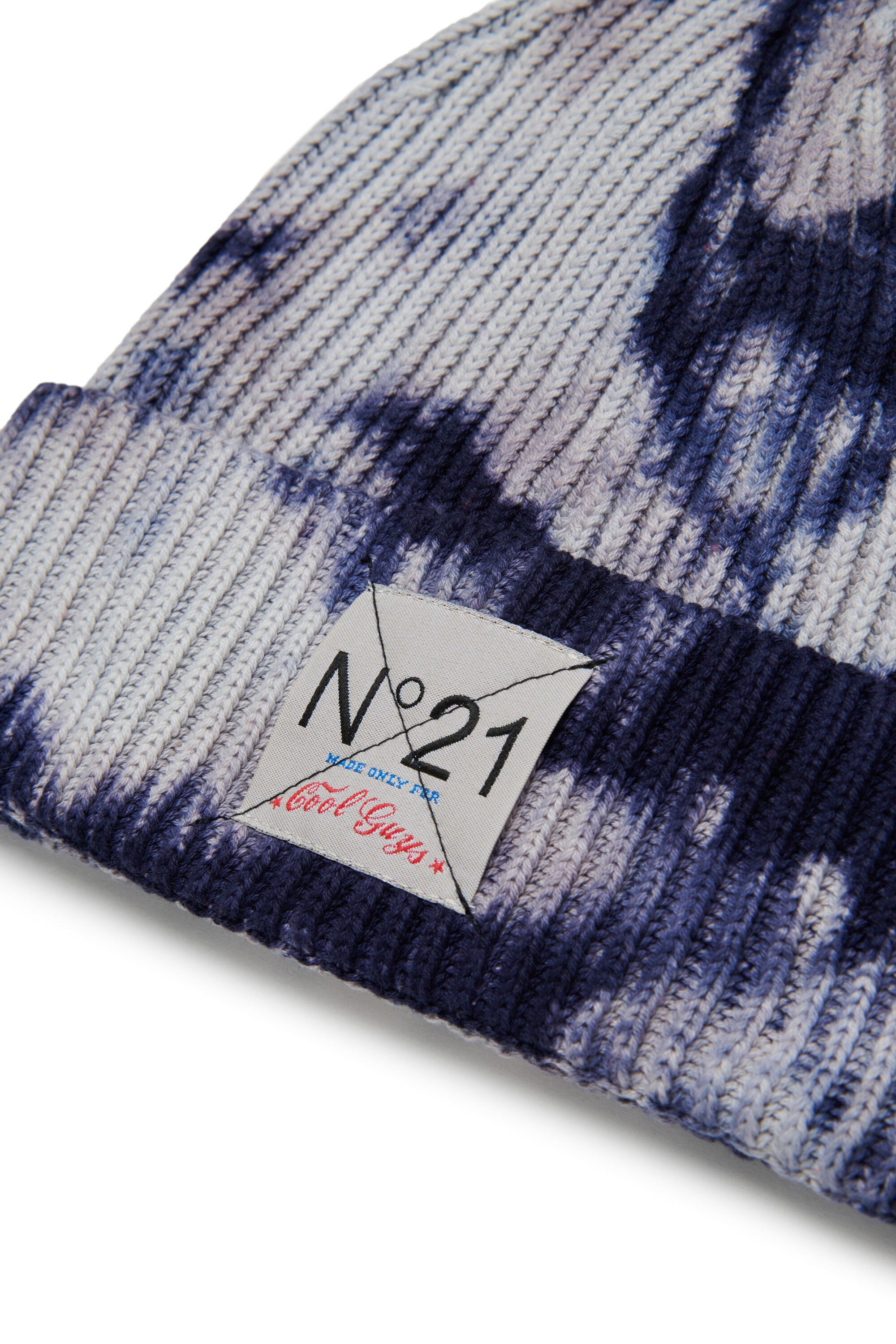 Tie-dye knit beanie