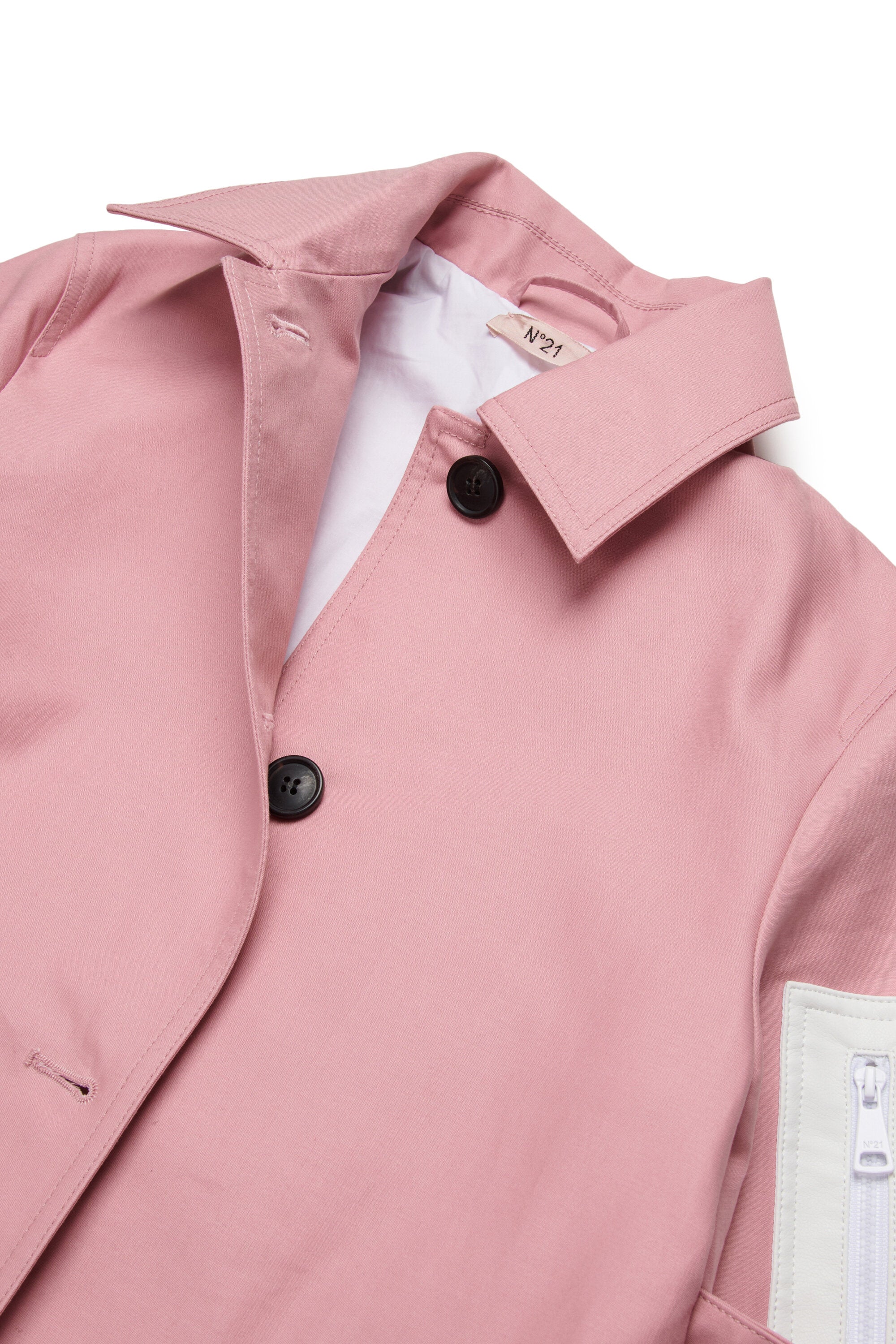 Trench jacket with logo