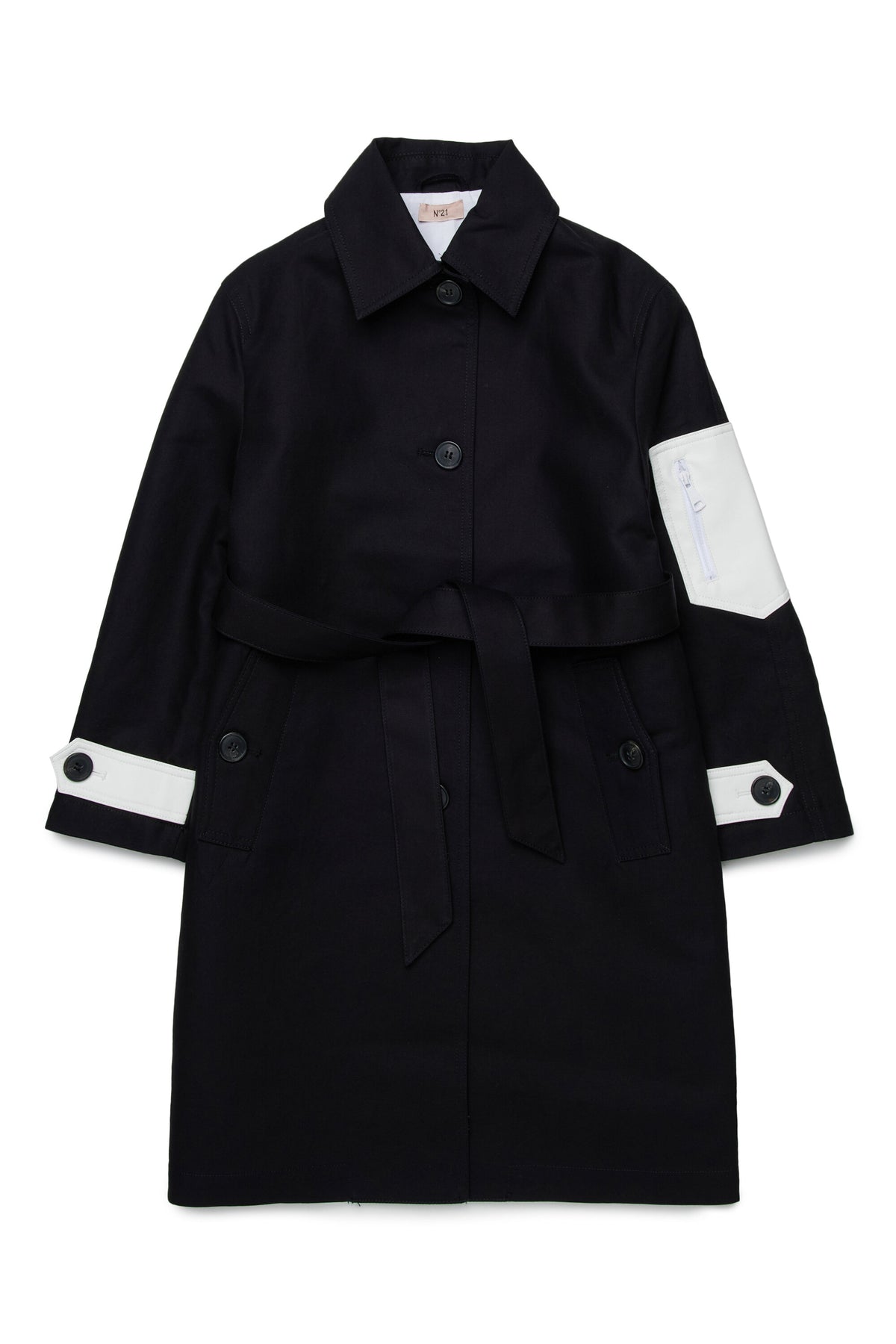 Trench jacket with logo