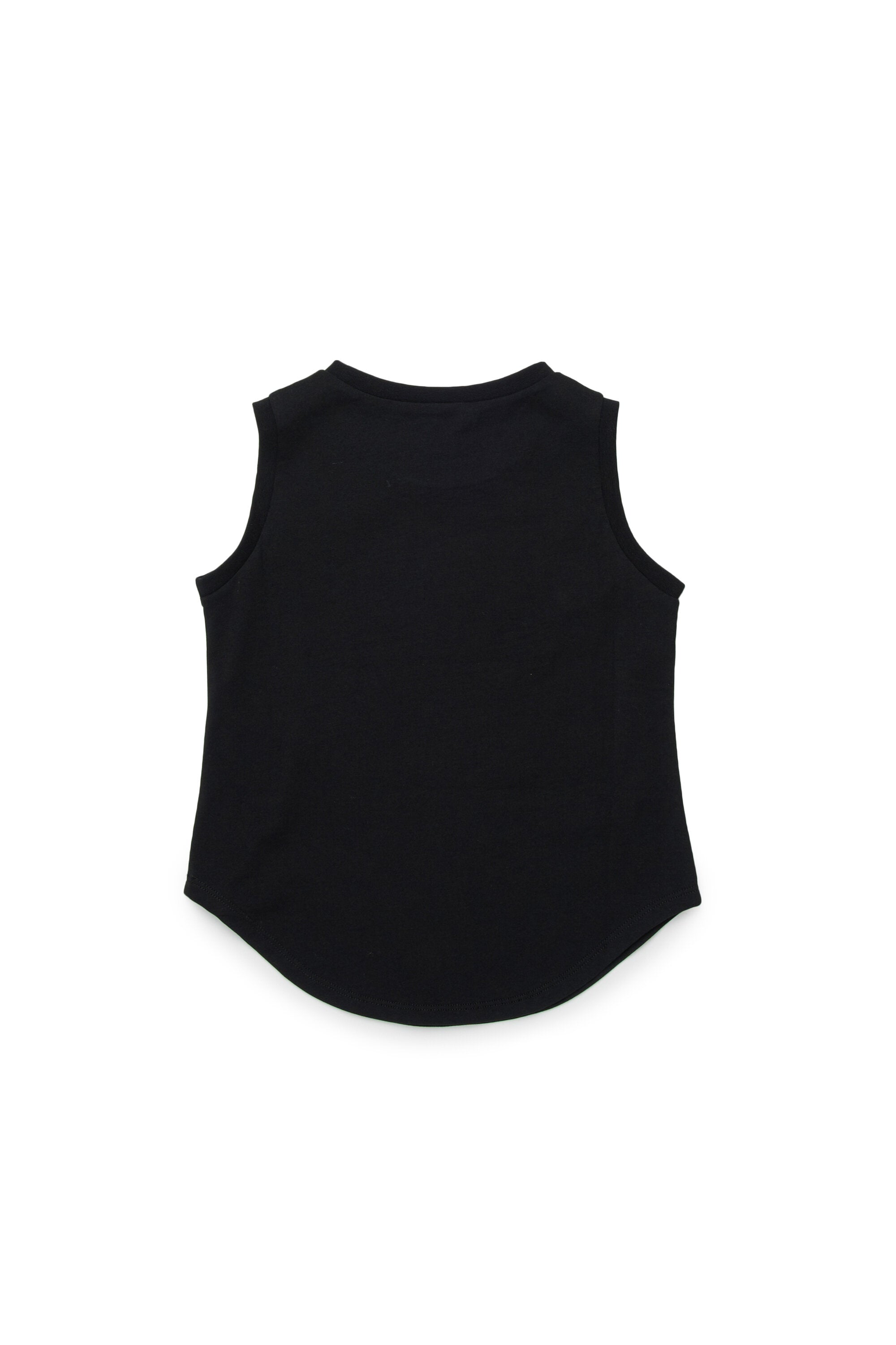 Sleeveless T-shirt with logo