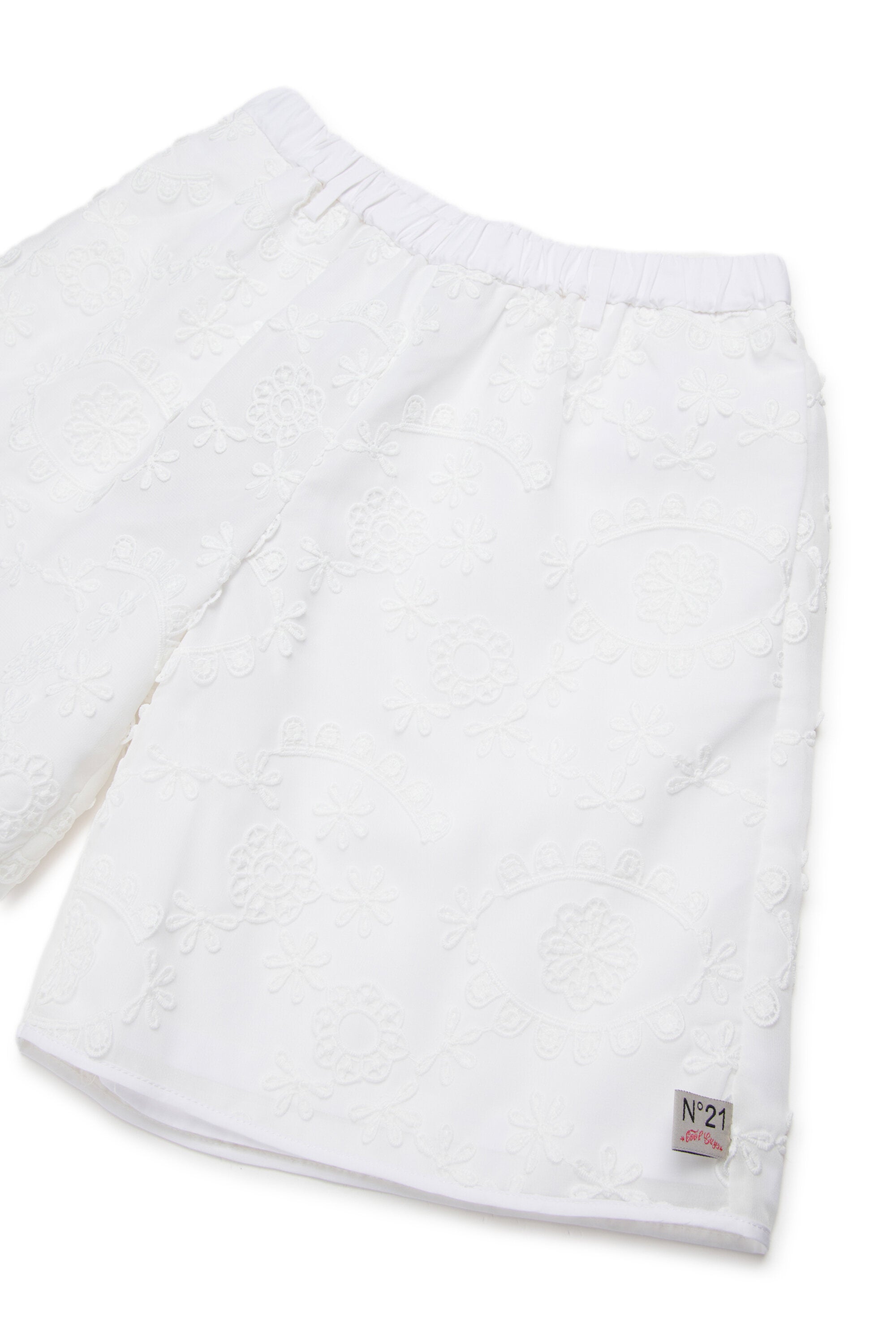 Embroidered logo shorts