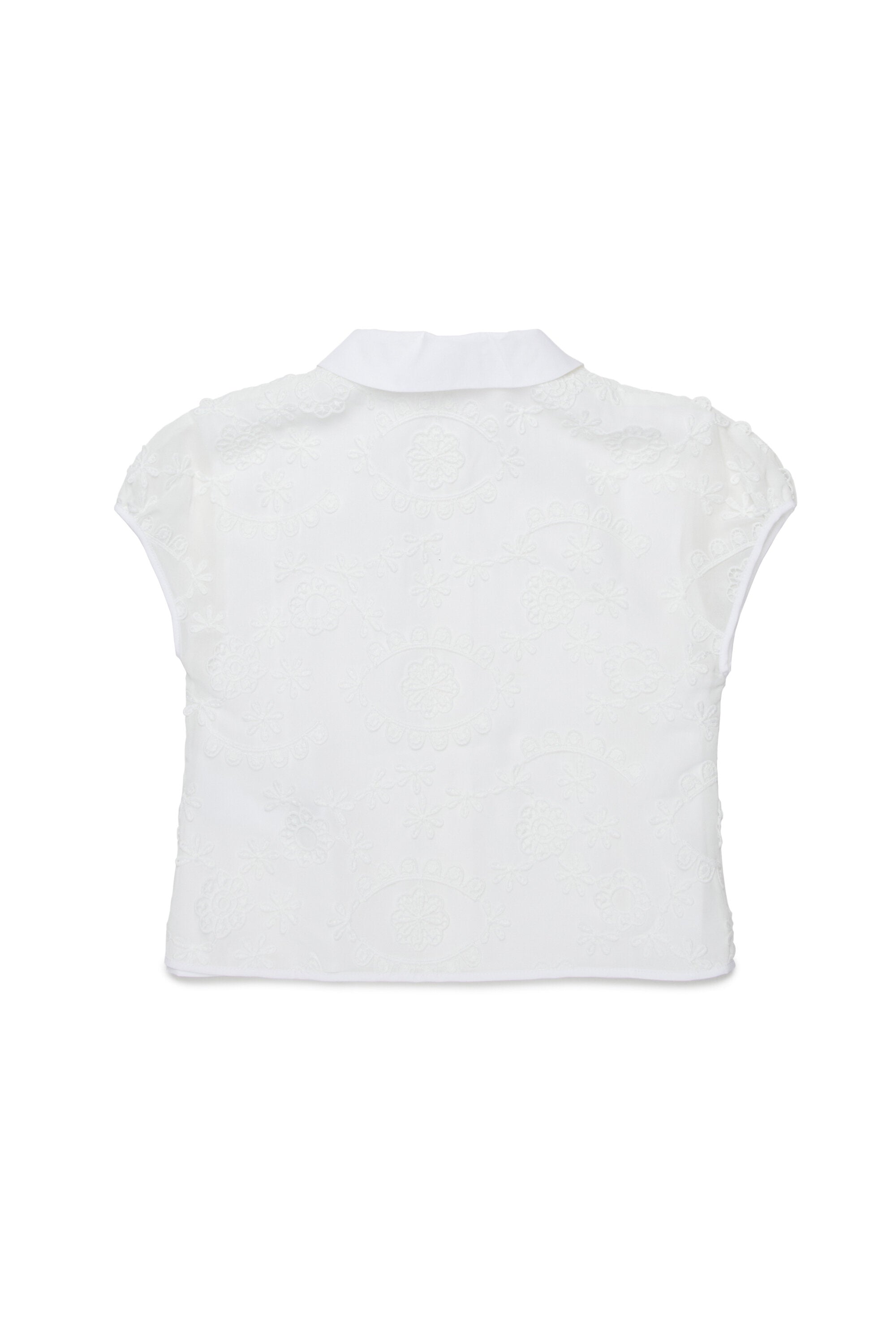 Embroidered short-sleeve shirt