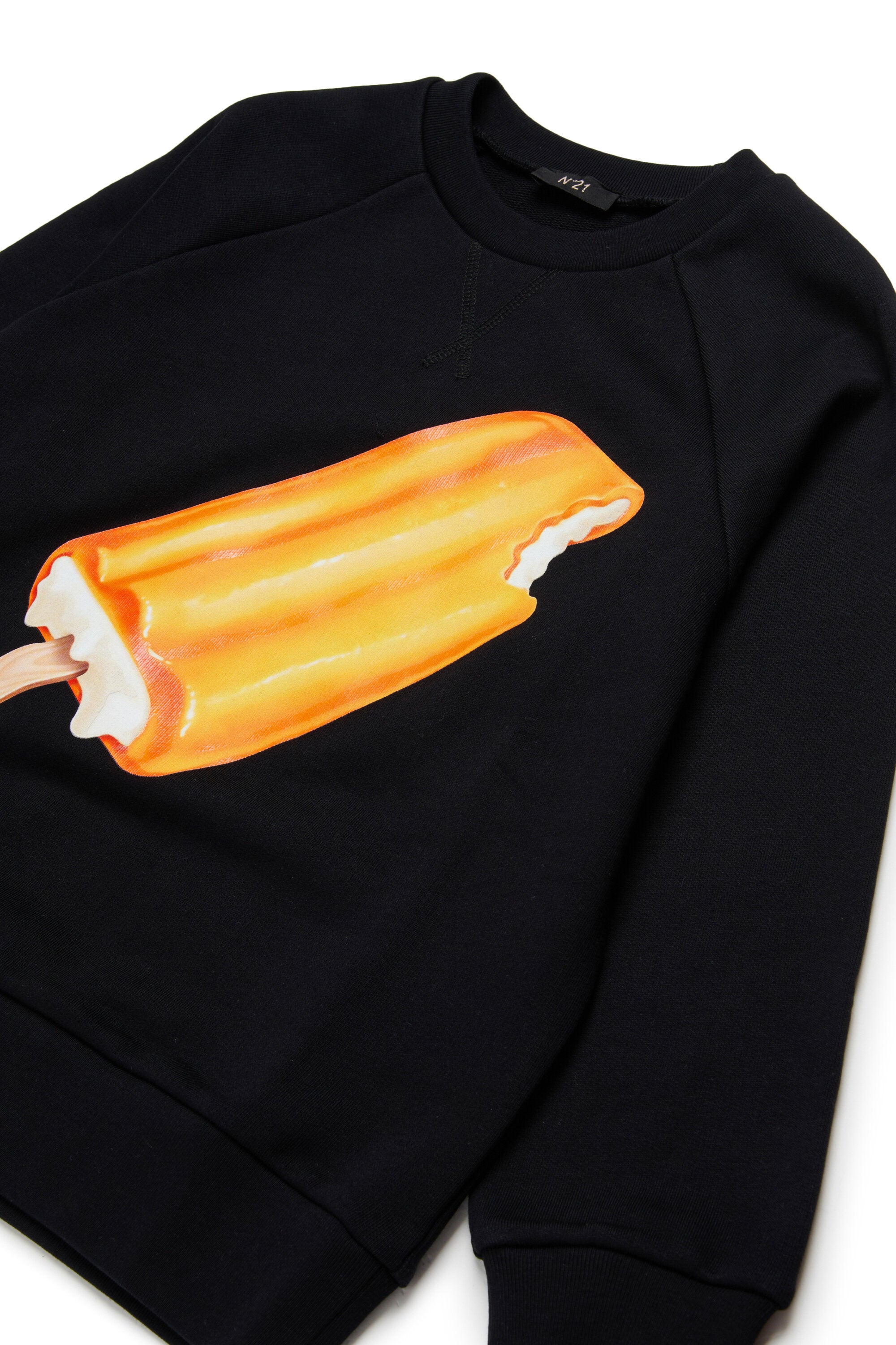 Sudadera de cuello redondo con estampado de polo de hielo