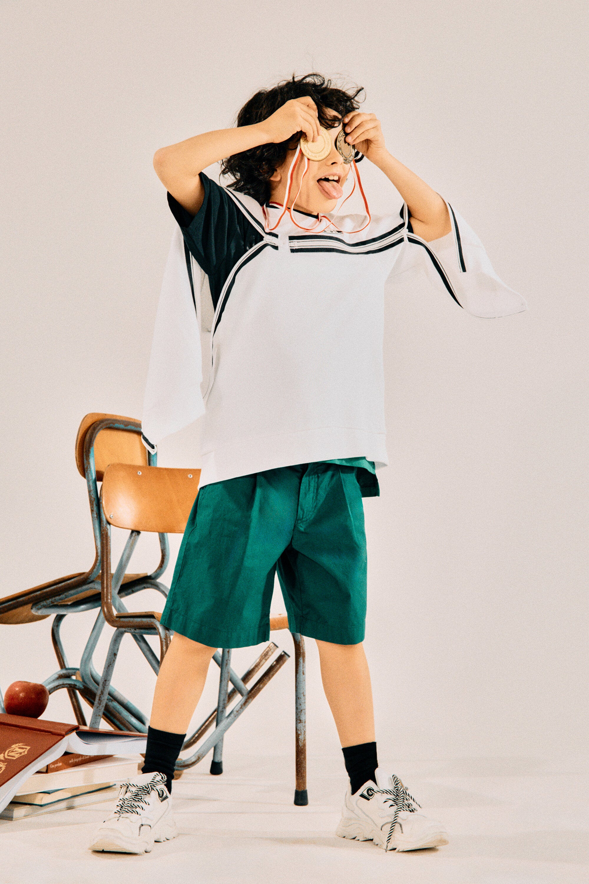 Sudadera de cuello redondo con logo