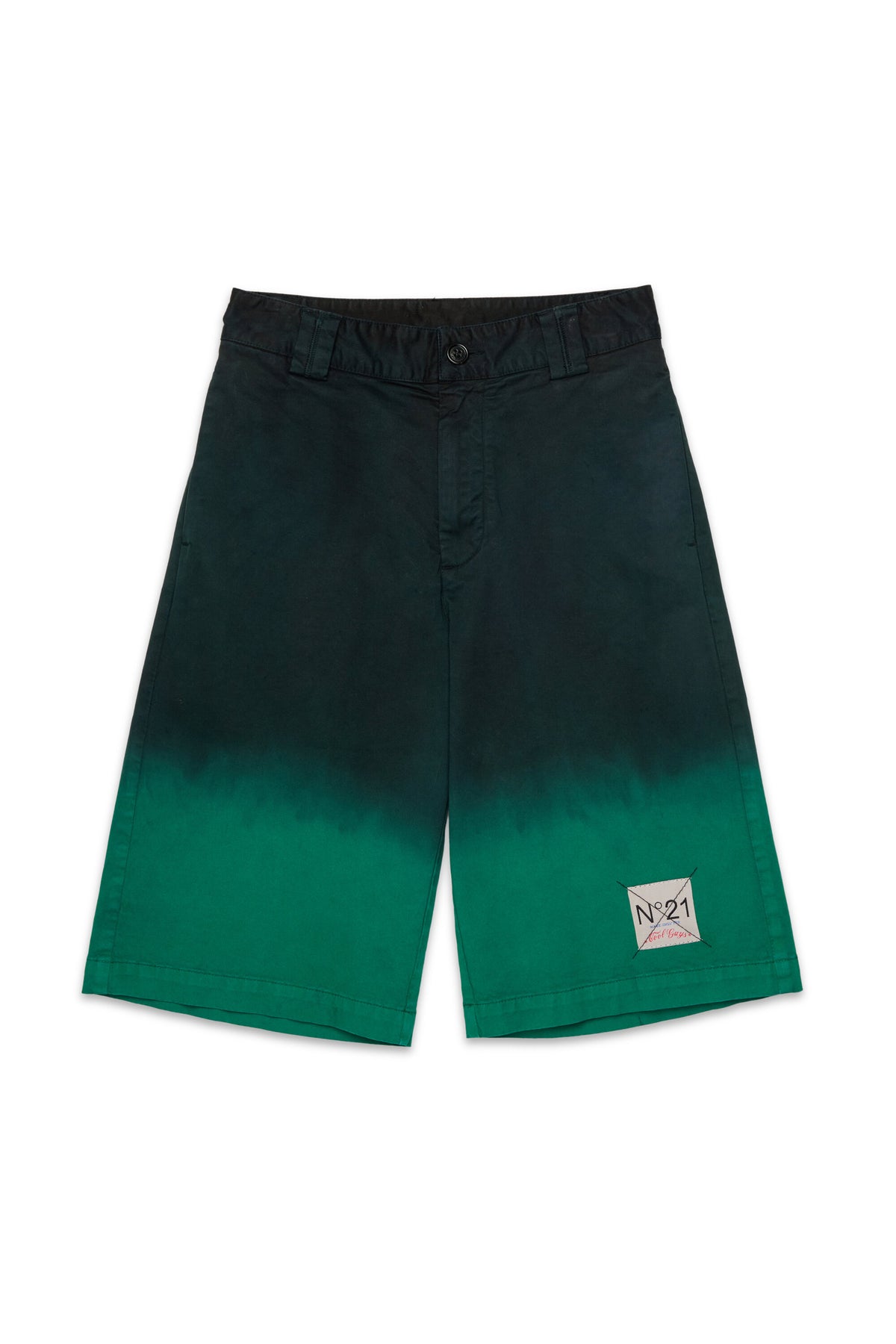 Shorts efecto degradado con logo