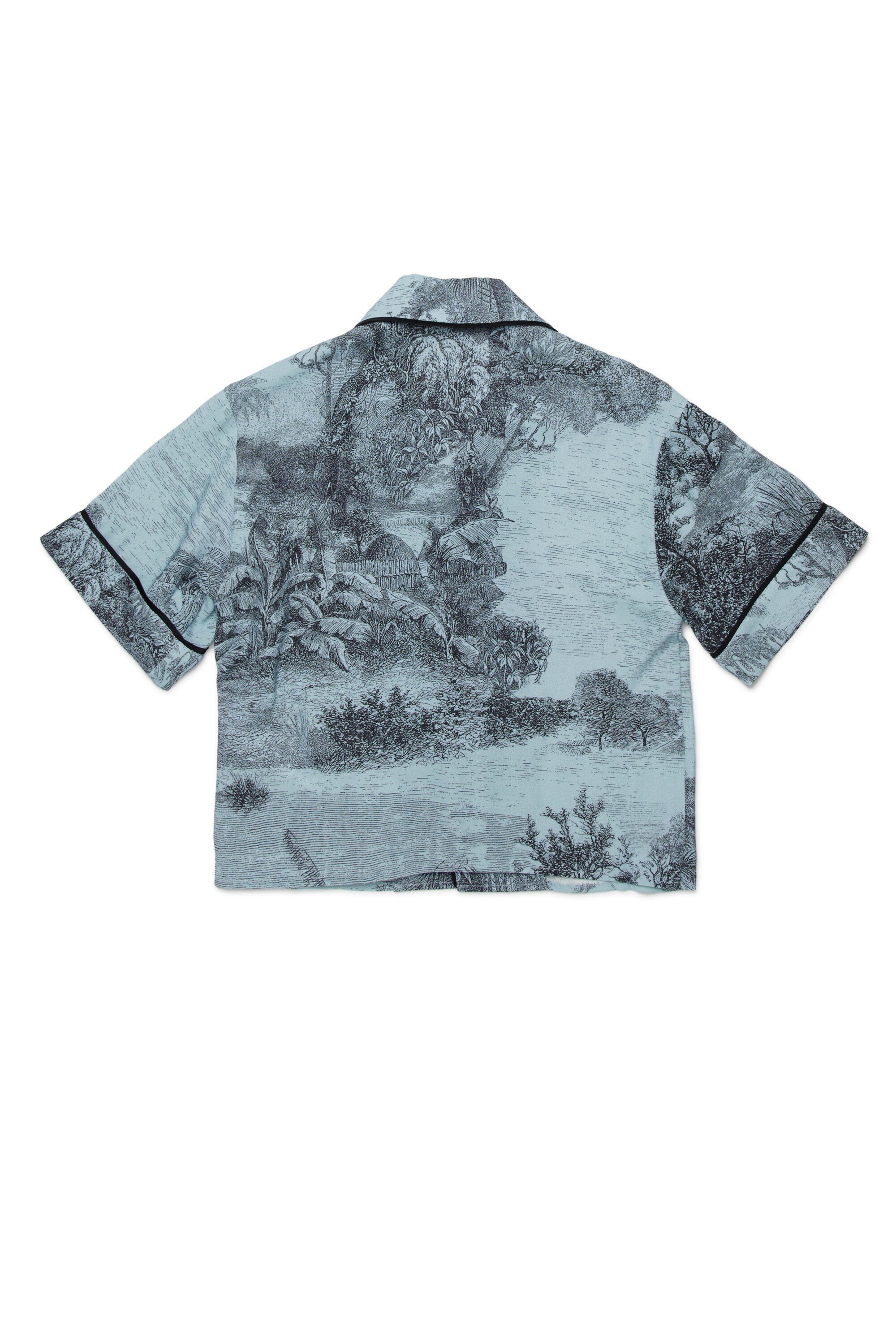 Short-sleeved shirt with all-over print