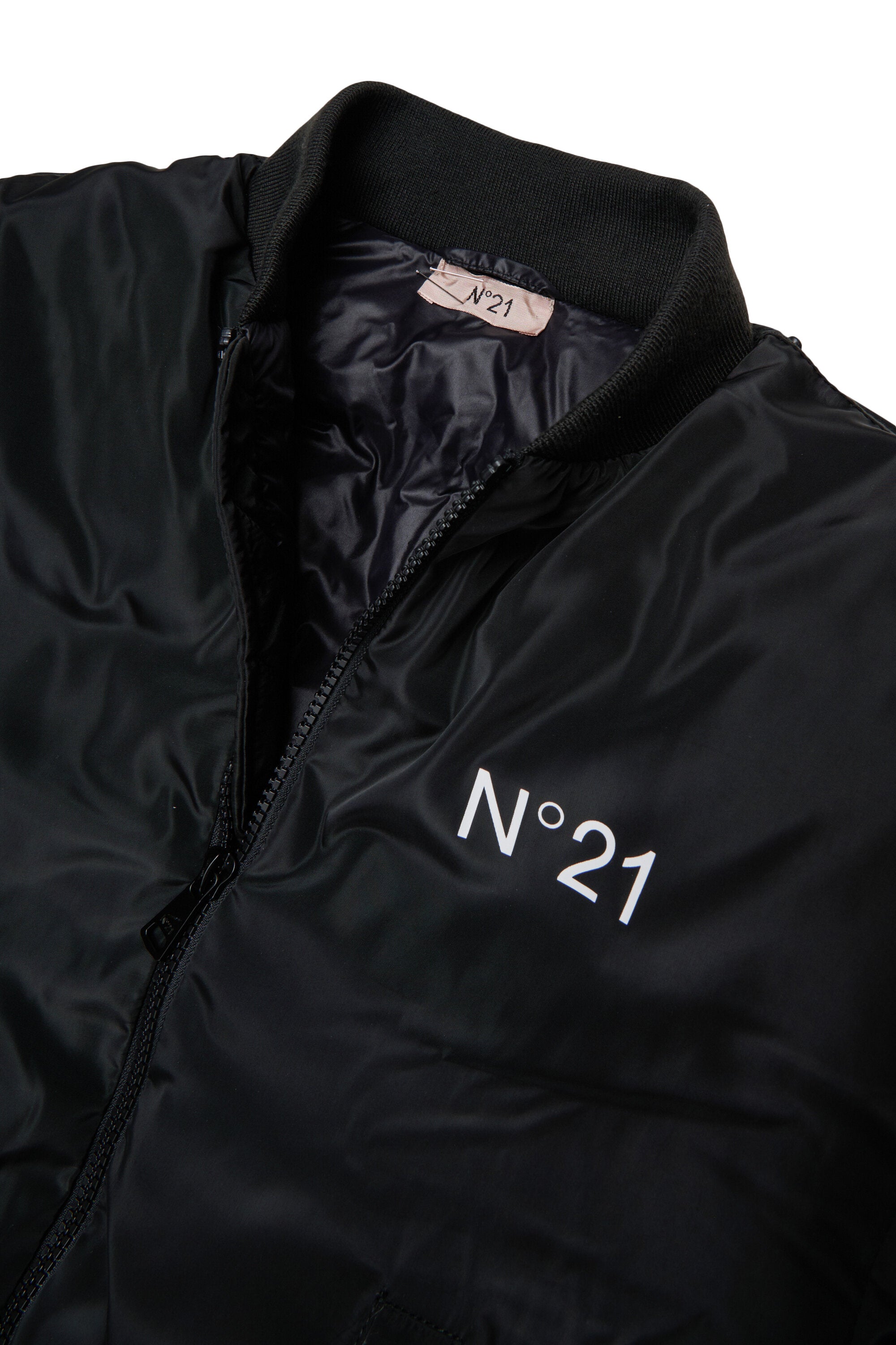 Chaqueta acolchada con logo