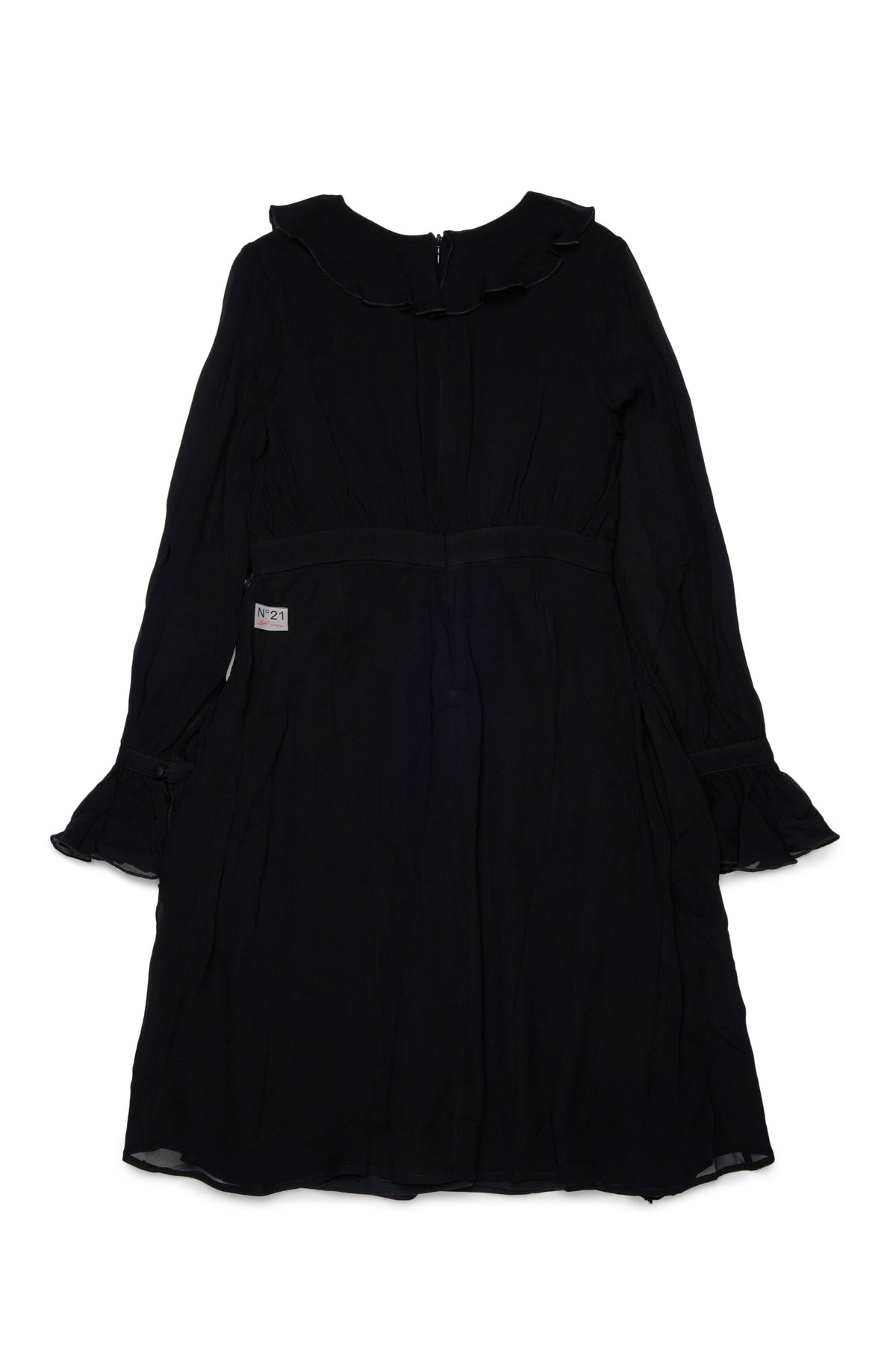 Vestido con volantes y manga larga