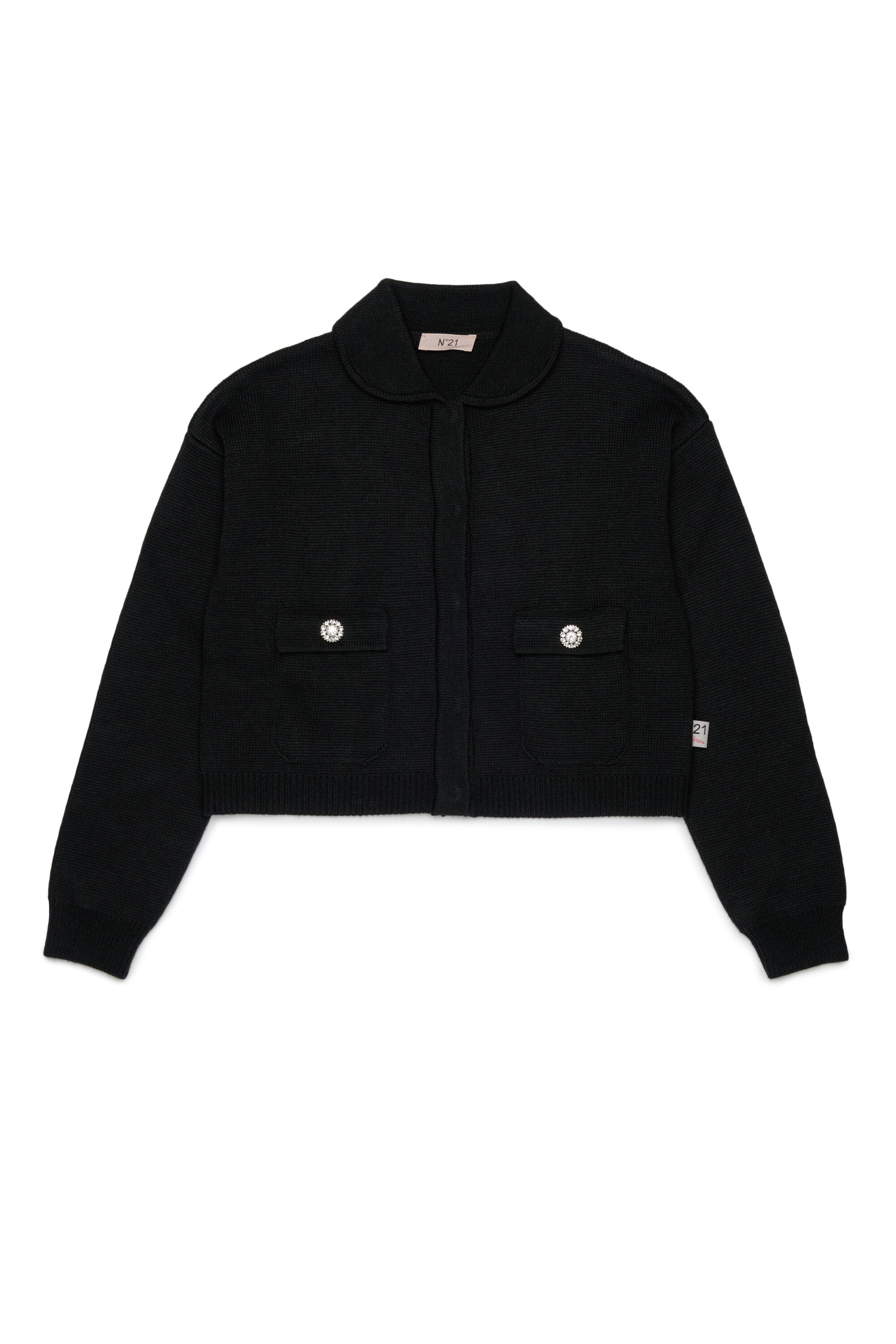 Cardigan with jewel buttons