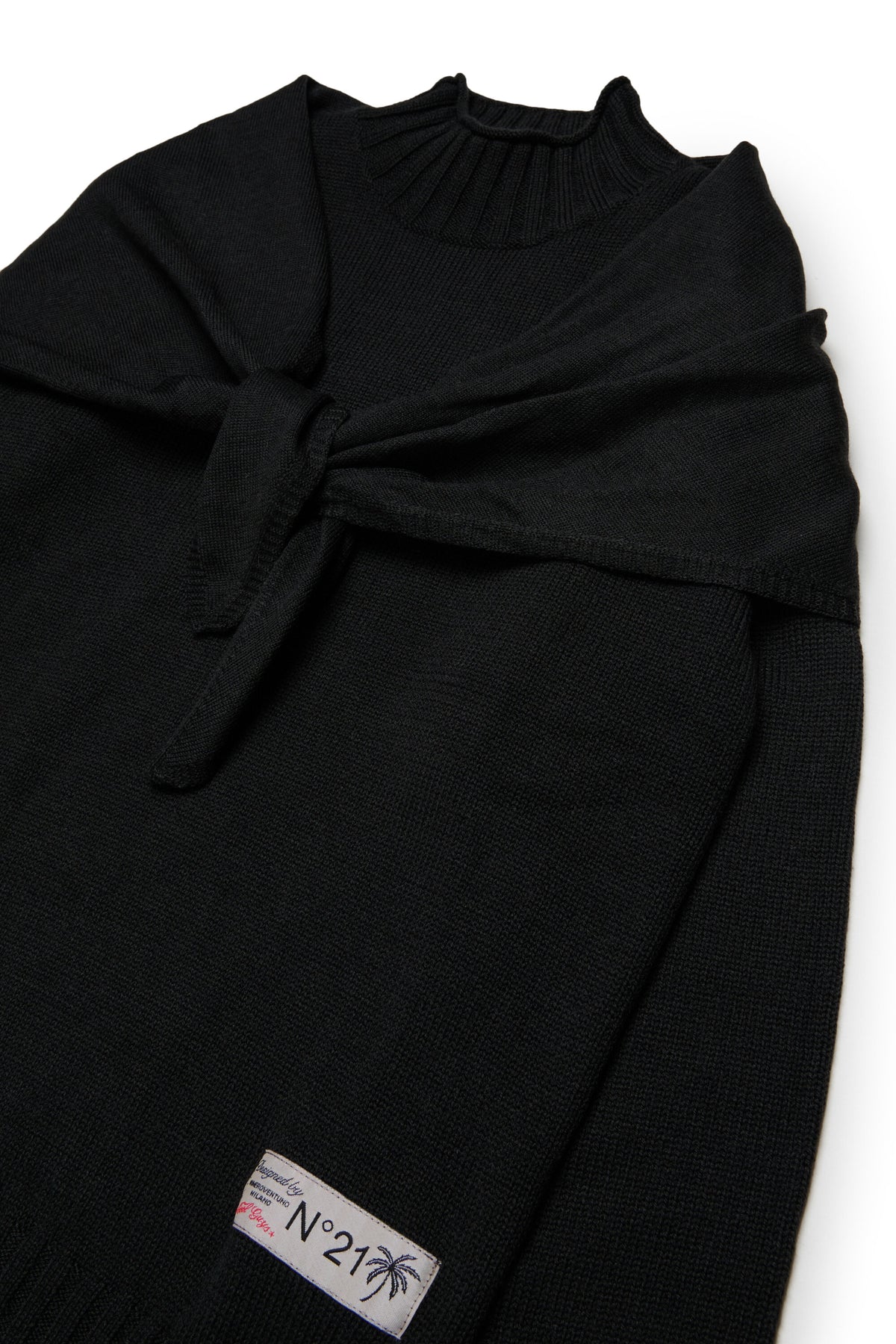 Jersey de cuello redondo con logo