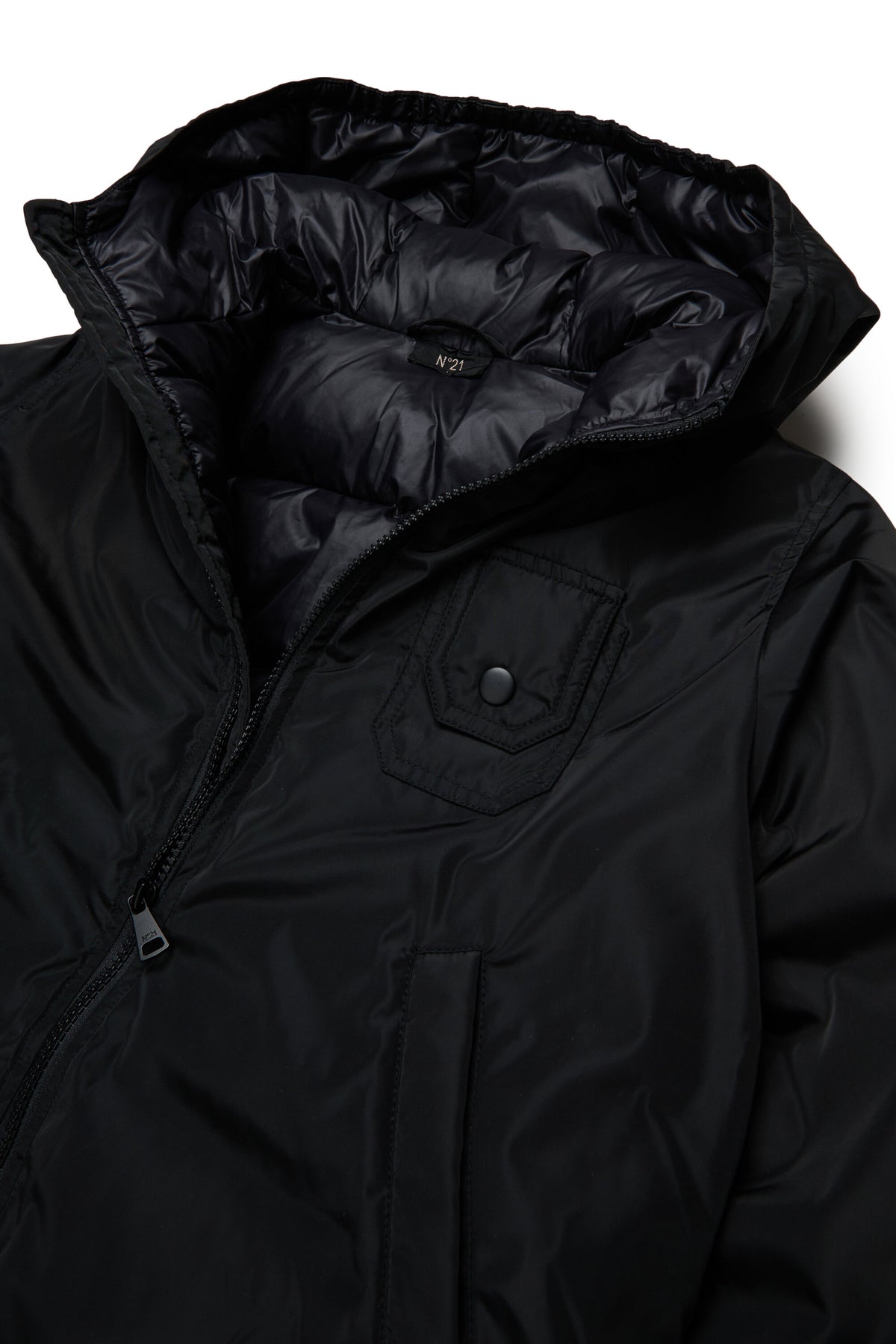 Chaqueta acolchada con logo