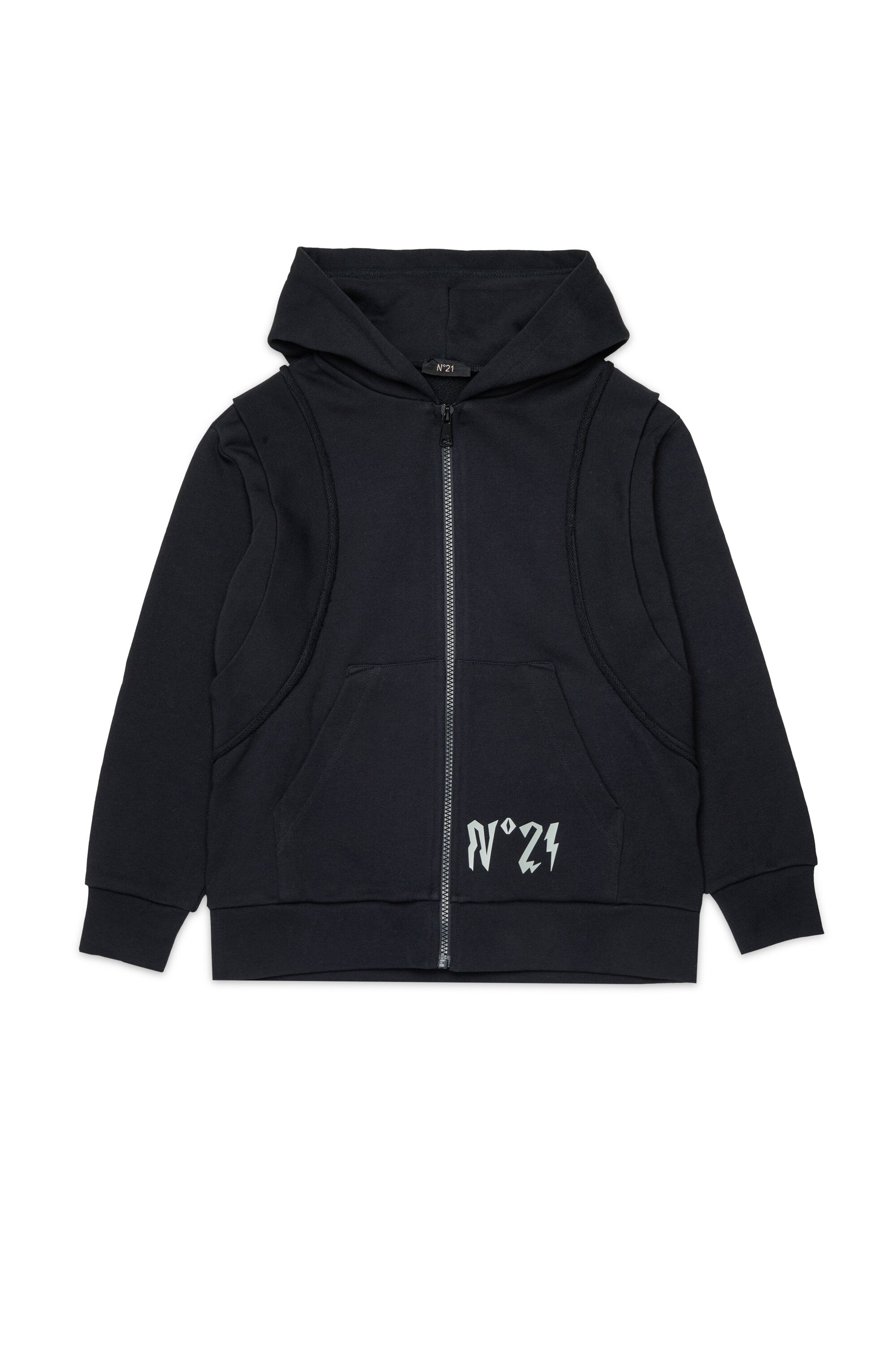 Sudadera con cremallera y logo