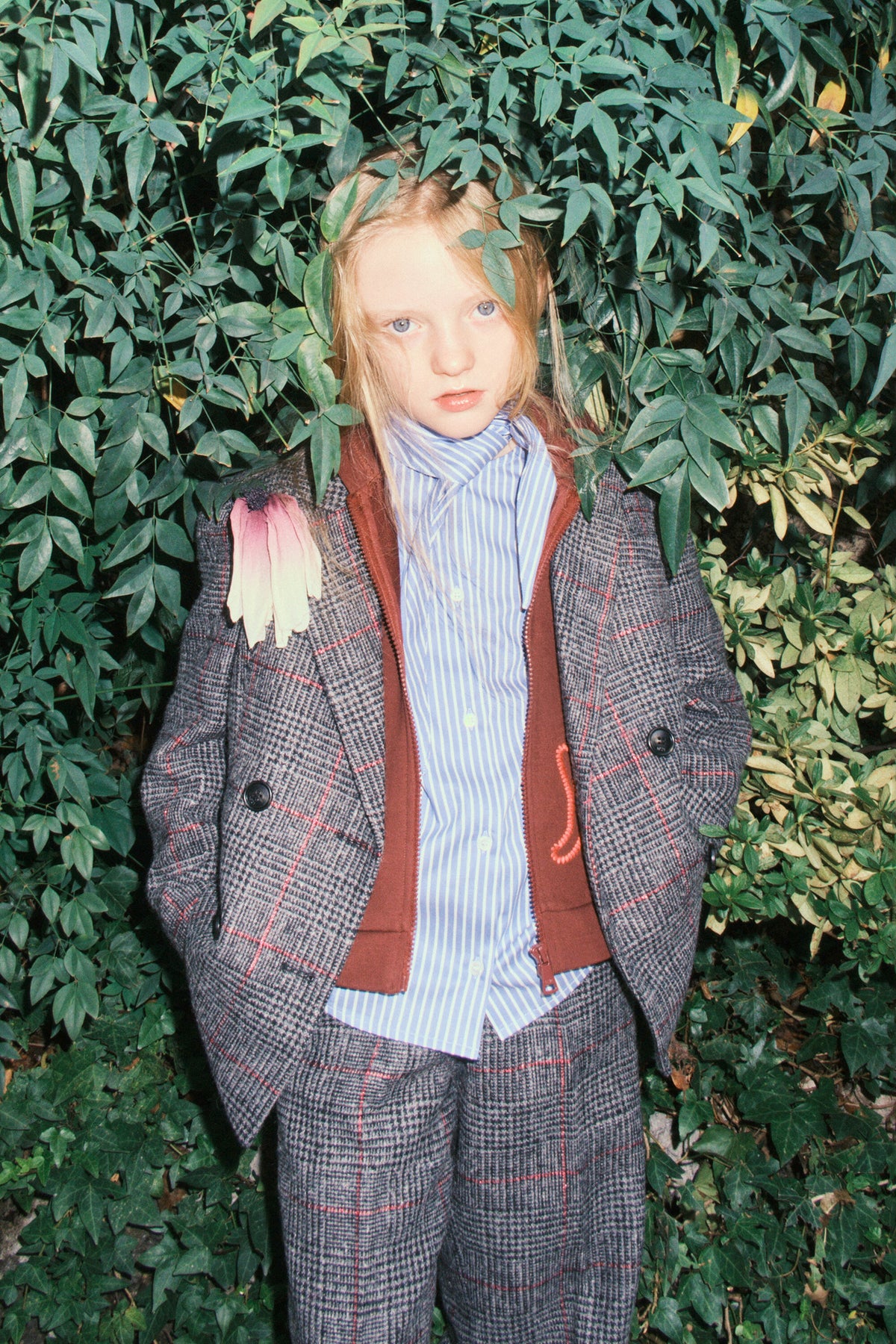 Blazer cruzado con logo