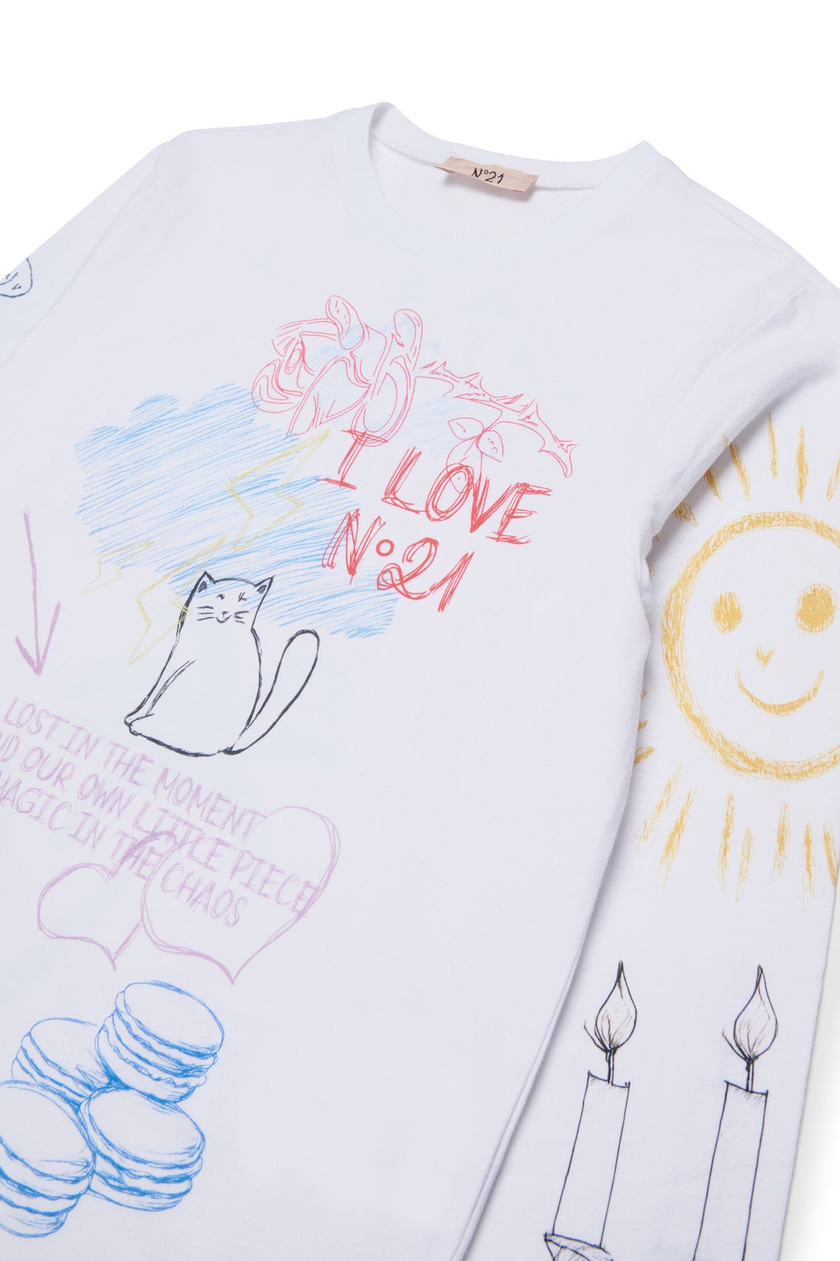 Camiseta de manga larga con estampados