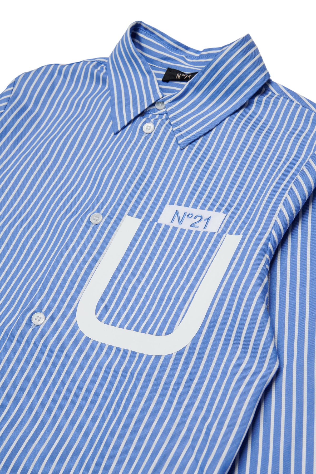 Camisa de rayas con logo