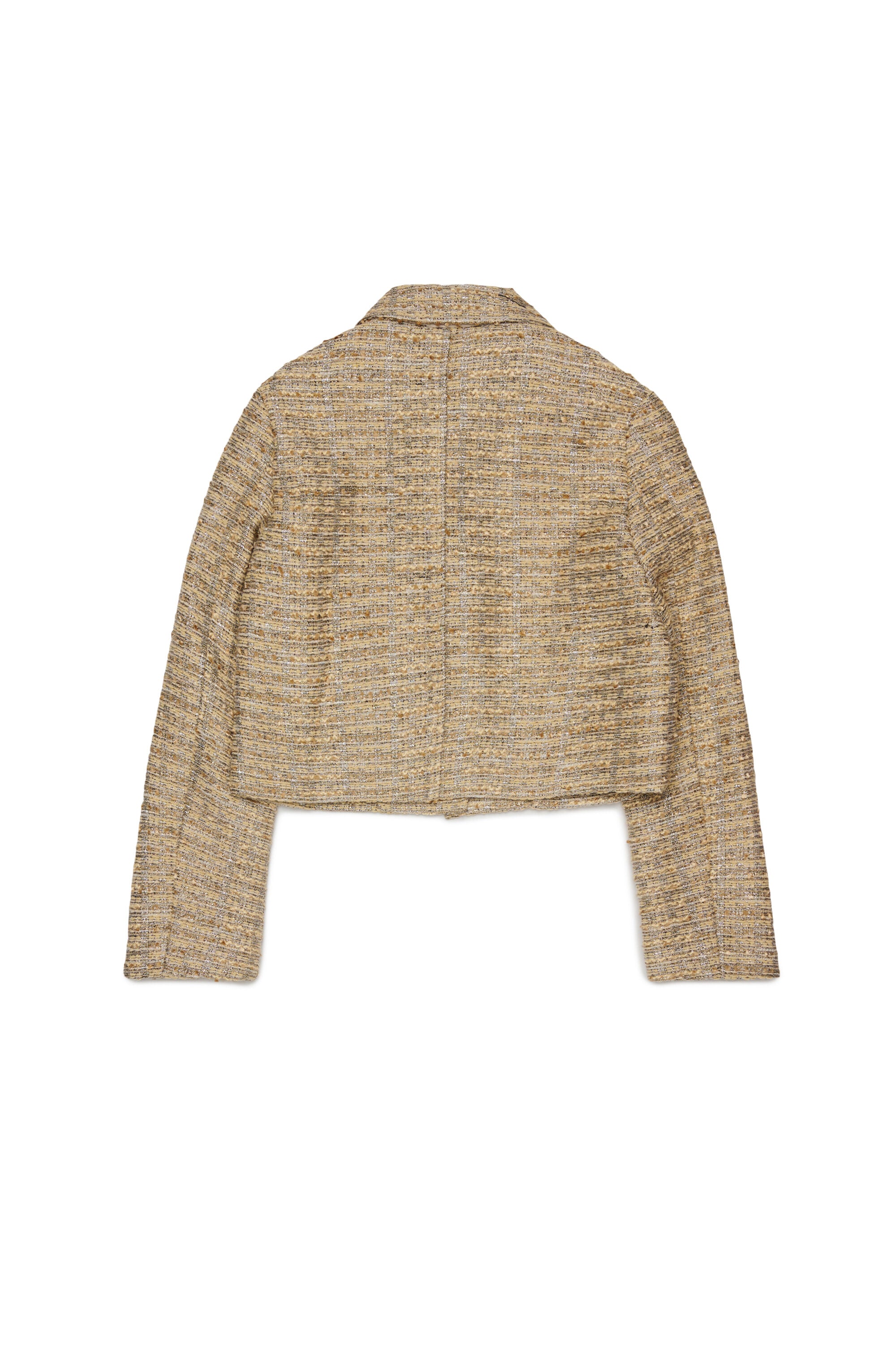 Chaqueta de tejido con logo estampado