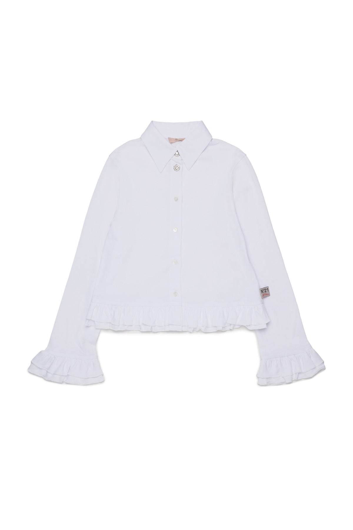 Camisa de manga larga con volantes